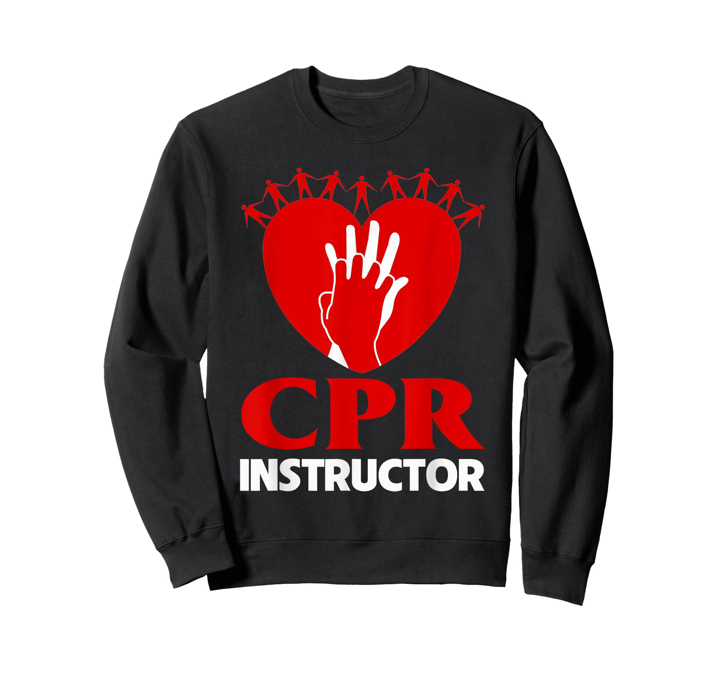 CPR Instructor Teacher First Aid Aed Trainer Red Heart Men Women T-Shirt