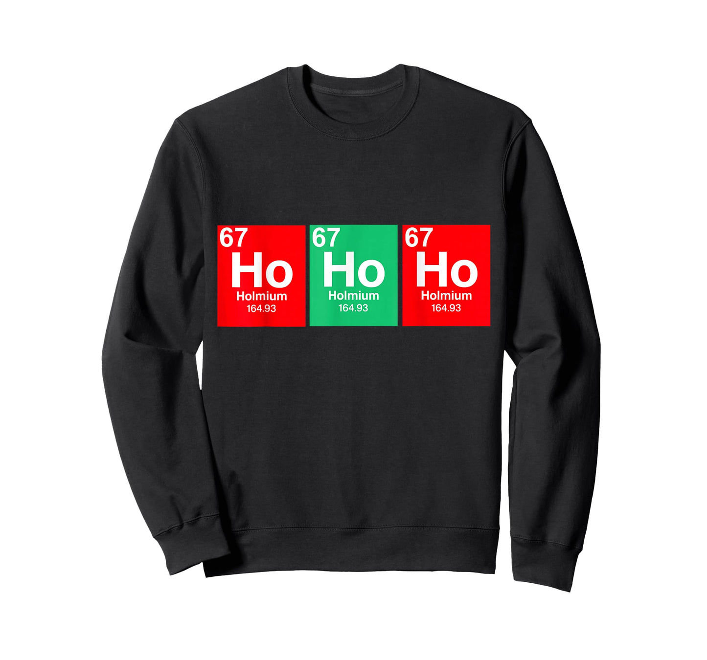 Funny Christmas Ho Ho Ho 67 Chemistry Science Periodic Table T-Shirt