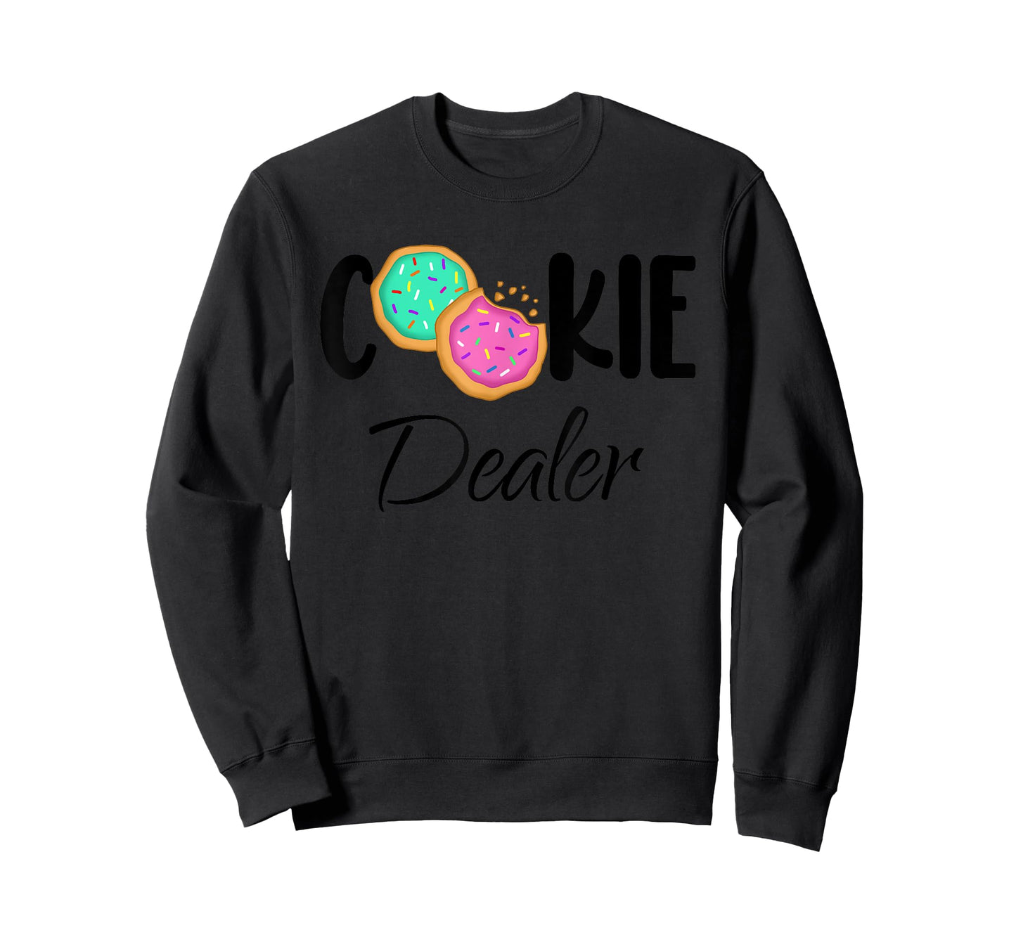 Cookie Dealer Fun Sweet Treats Cookie Baker Cookie Pink Teal T-Shirt