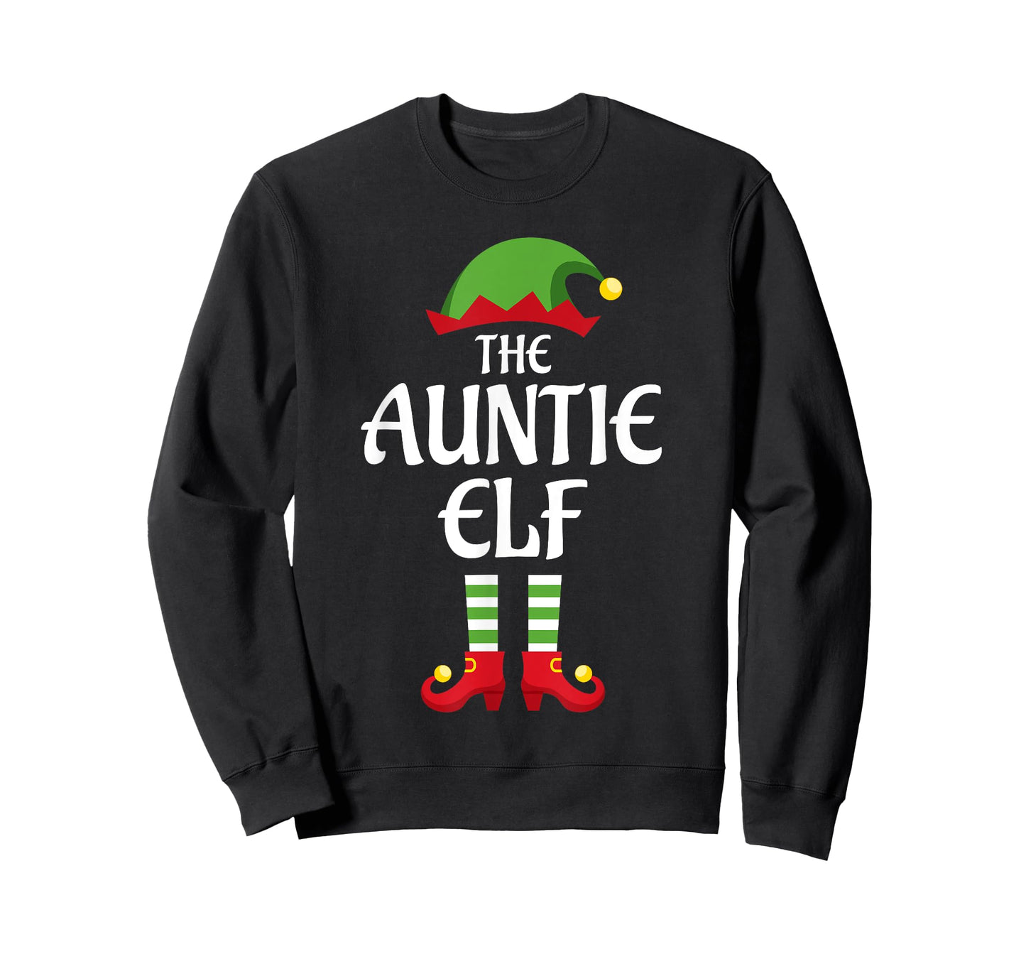 Auntie Elf Family Matching Group Christmas Aunt T-Shirt