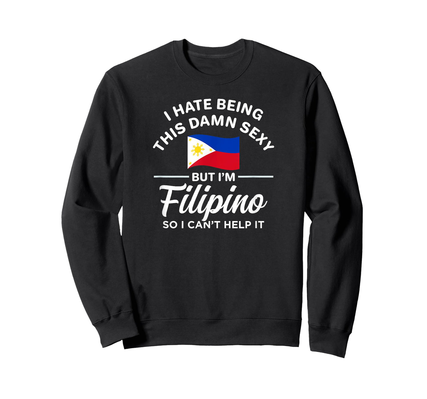 Attractive Fil-Am Filipino American Adults Unisex Black X-Small Modern Humorous Sexy Novelty T-Shirt