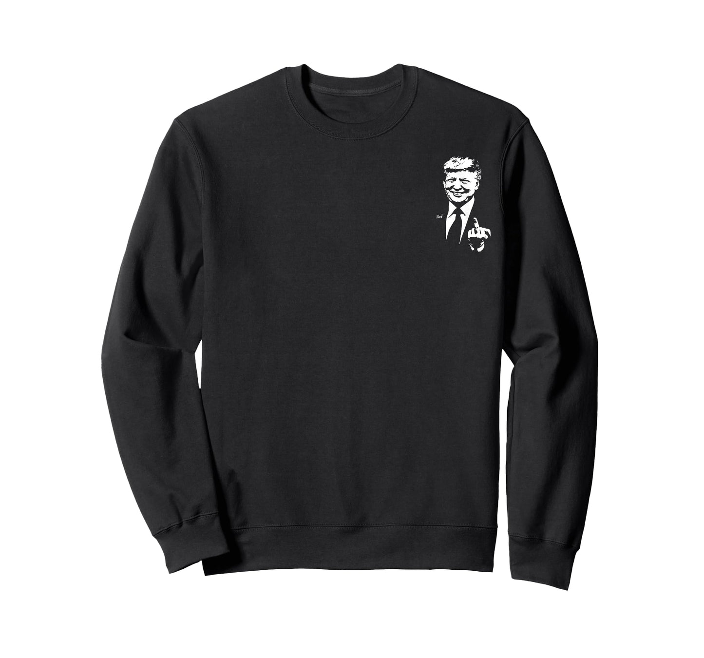 Trump Middle Finger Funny Trump 2024 Pocket T-Shirt