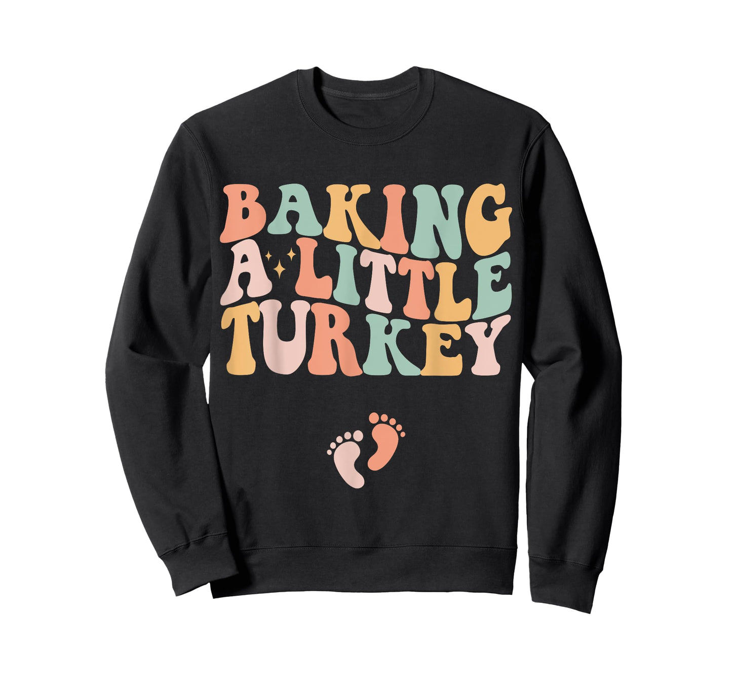 Baking A Little Turkey Thanksgiving Pregnancy Announcement T-Shirt