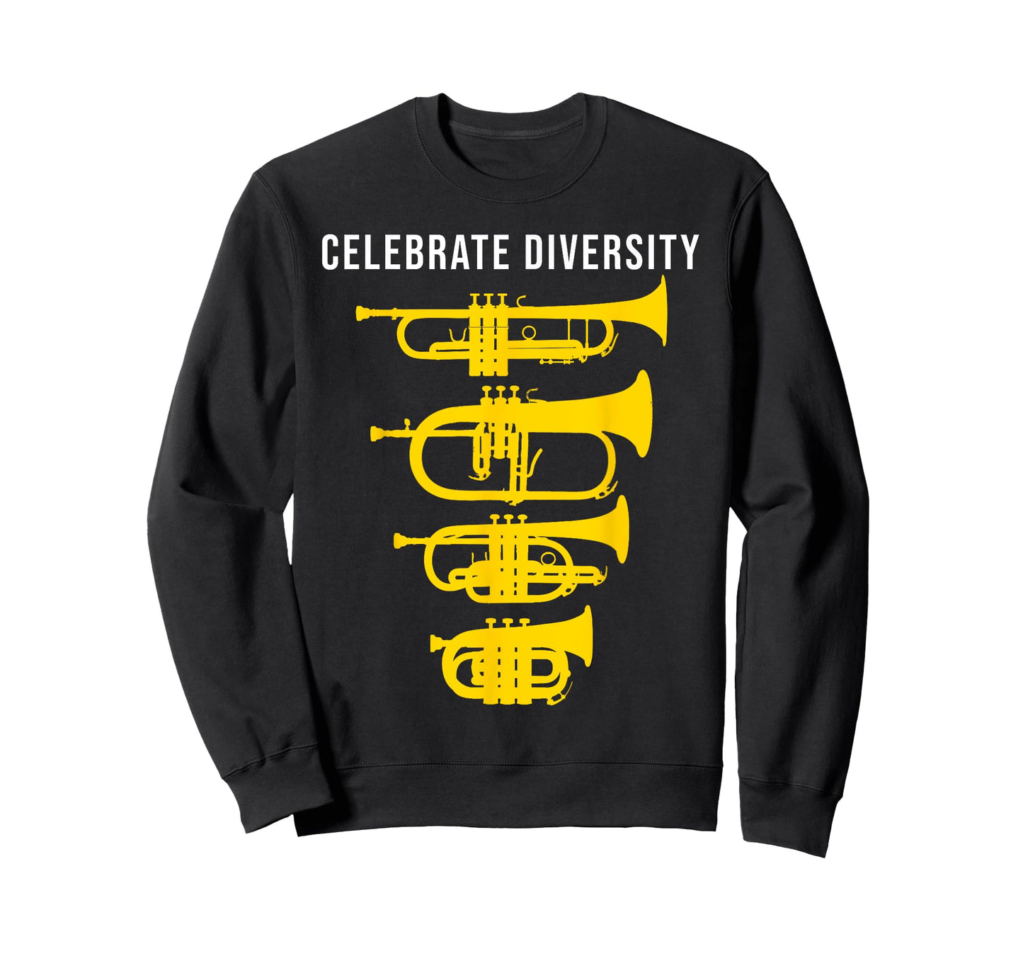 Funny Trumpet T-Shirt Celebrate diversity, Cornet Flugelhorn T-Shirt