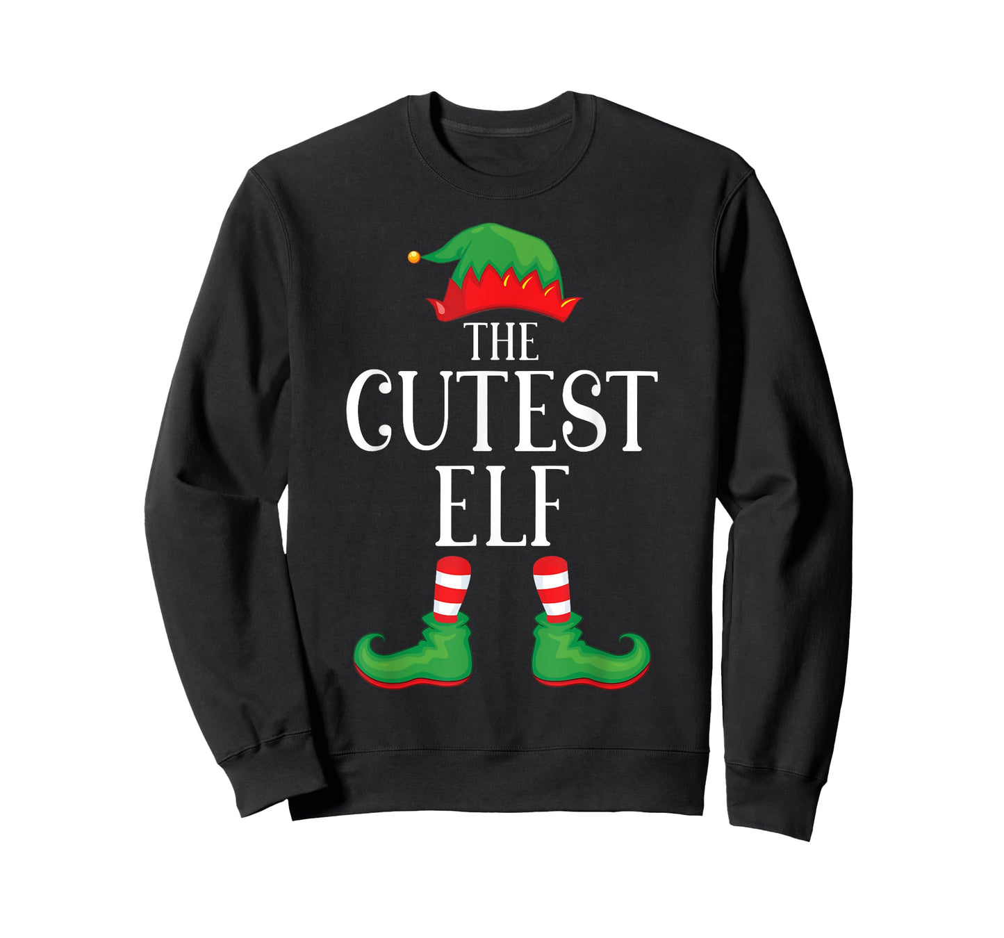 Cutest Elf Matching Group Xmas Funny Family Christmas T-Shirt