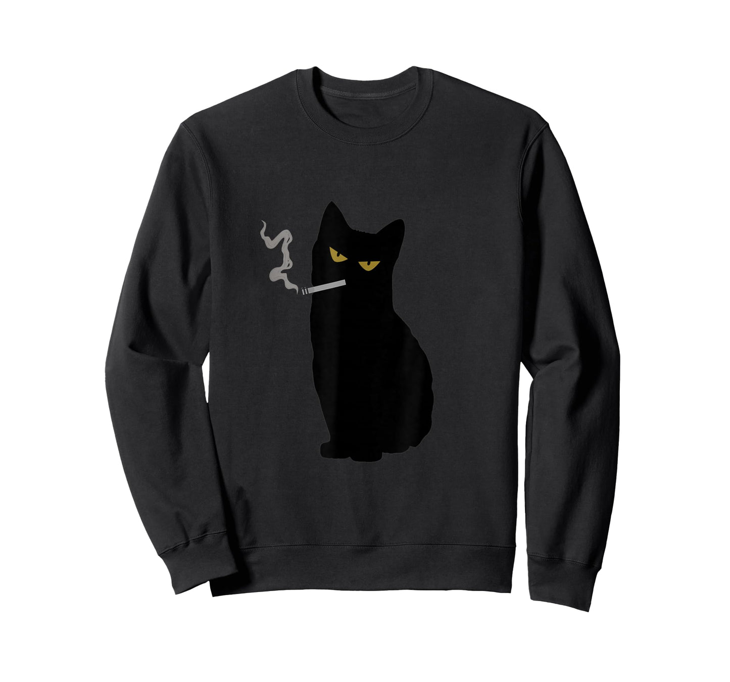 Rebel Smoking Bad Black Cat Funny Black Cat Gifts T-Shirt