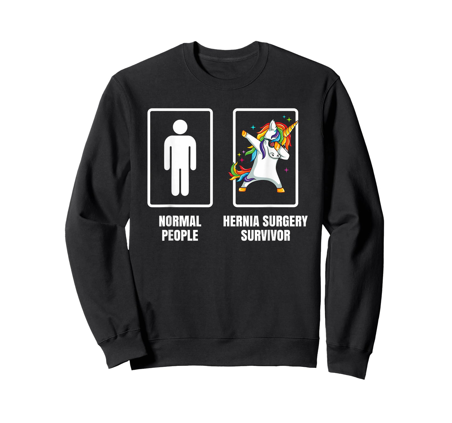Dabbing Unicorn Hernia Surgery Survivor Recovery Get Well T-Shirt