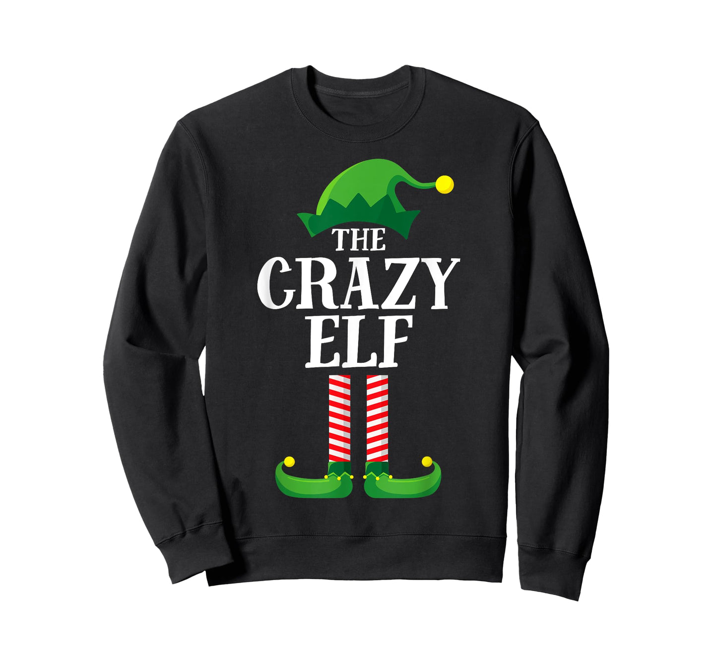 Crazy Elf Matching Family Group Christmas Party Pyjamas T-Shirt