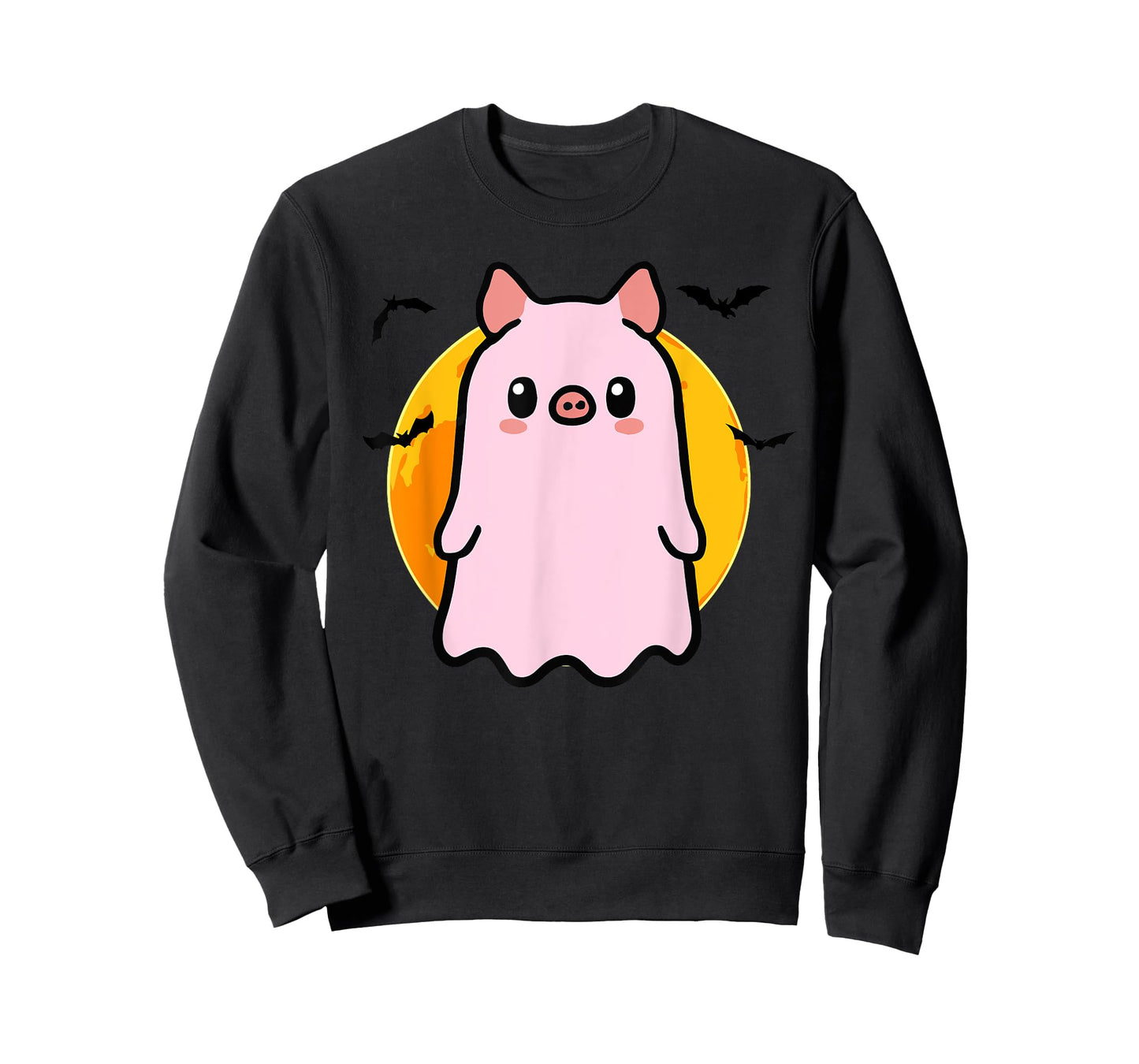 Cute Pig Ghost Kawaii Halloween T-Shirt
