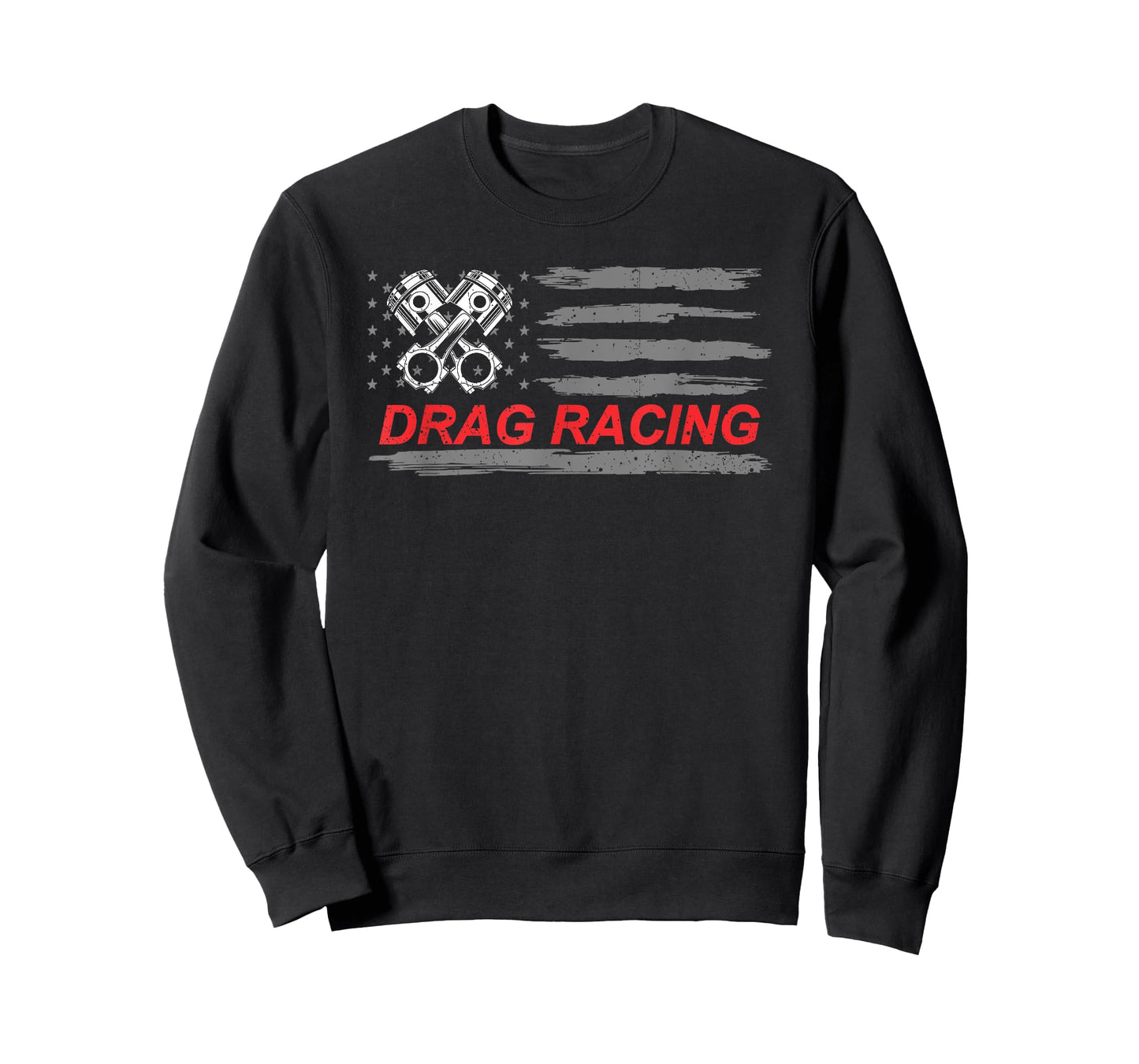American Flag Drag Racing Car Lover Gift Idea MM T-Shirt for Women Girls Kids Men