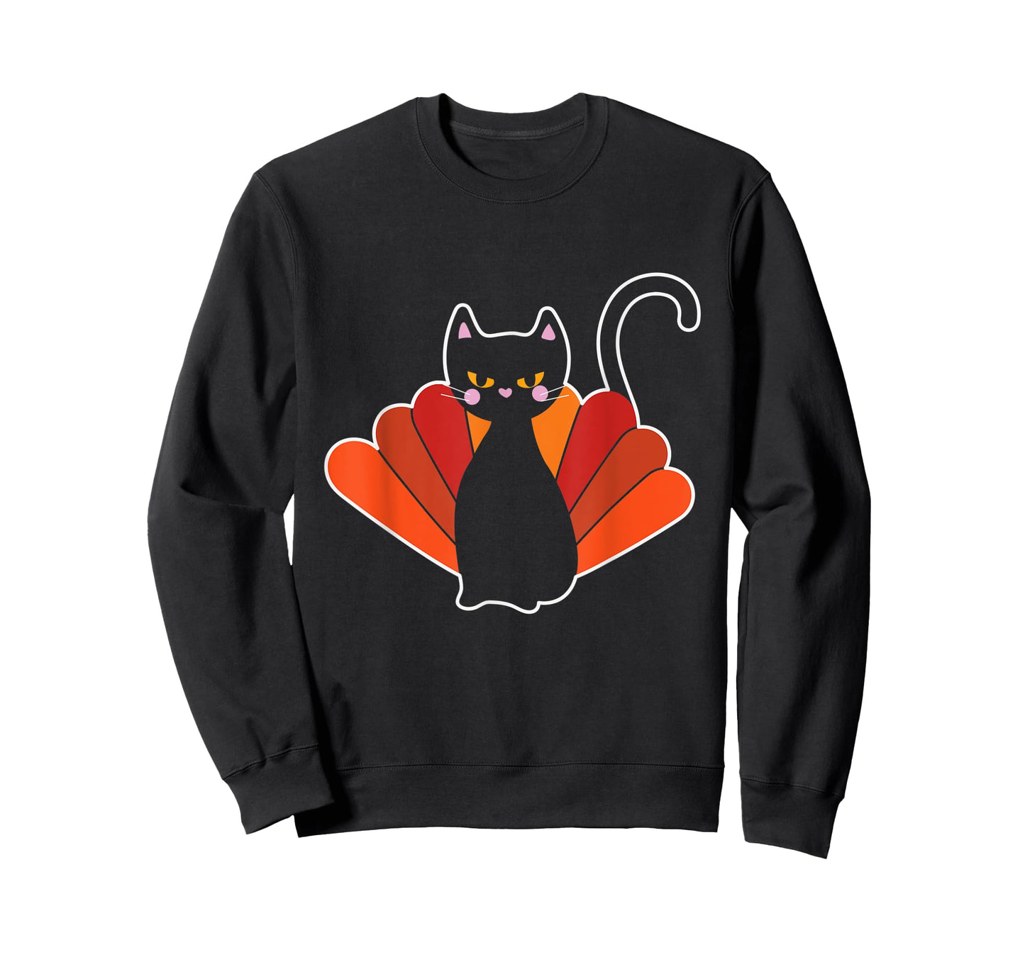 Thanksgiving Turkey Cat Kitten Thankful T-Shirt