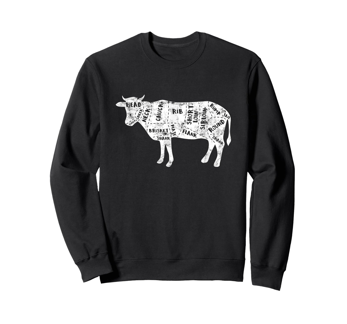 Cow Butcher Beef Cuts Diagram - Butching Meat Cutter T-Shirt