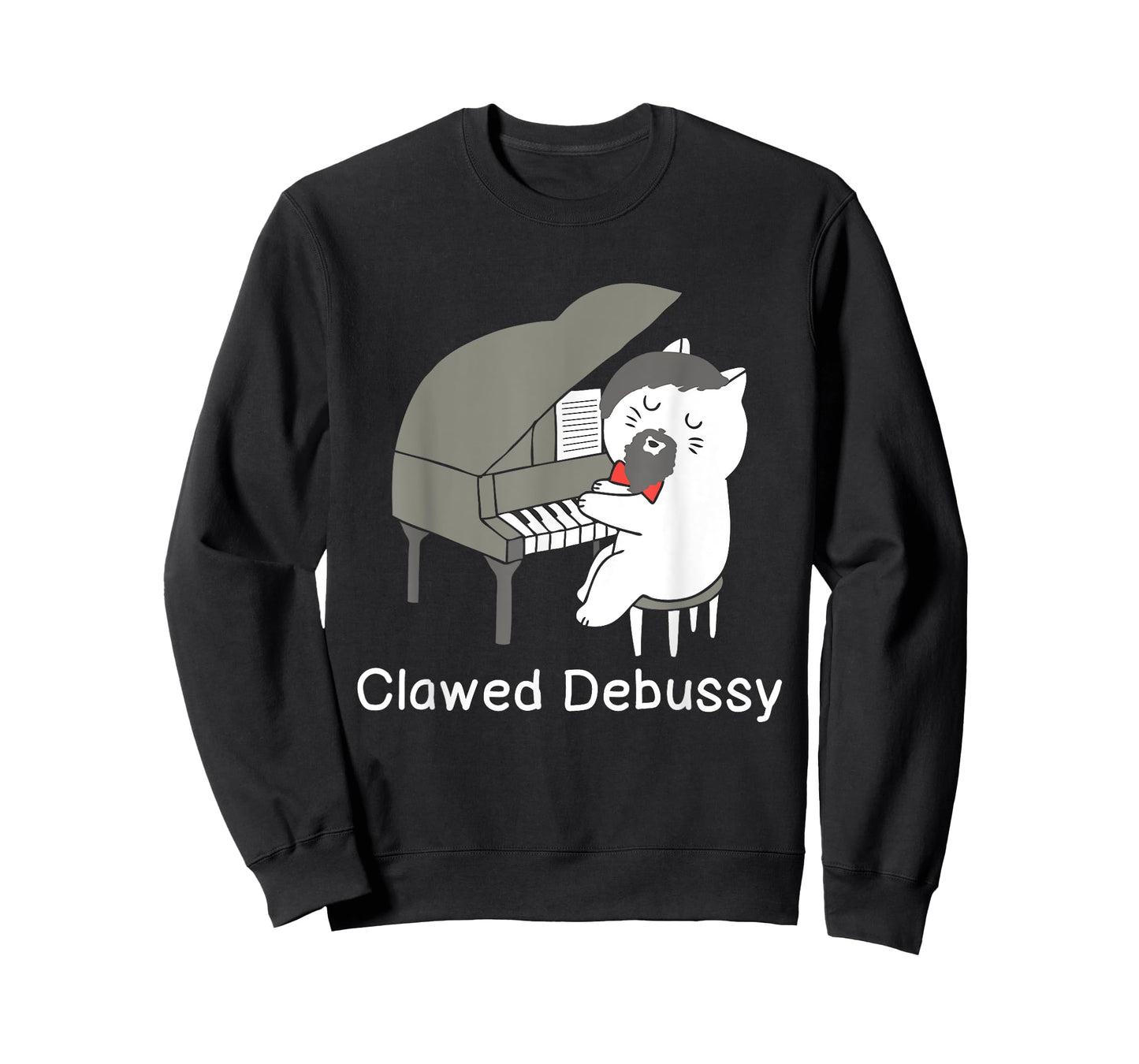 Clawed Debussy Cat Piano - Classical Music Composer Teacher T-Shirt for Men Women Girls Kids