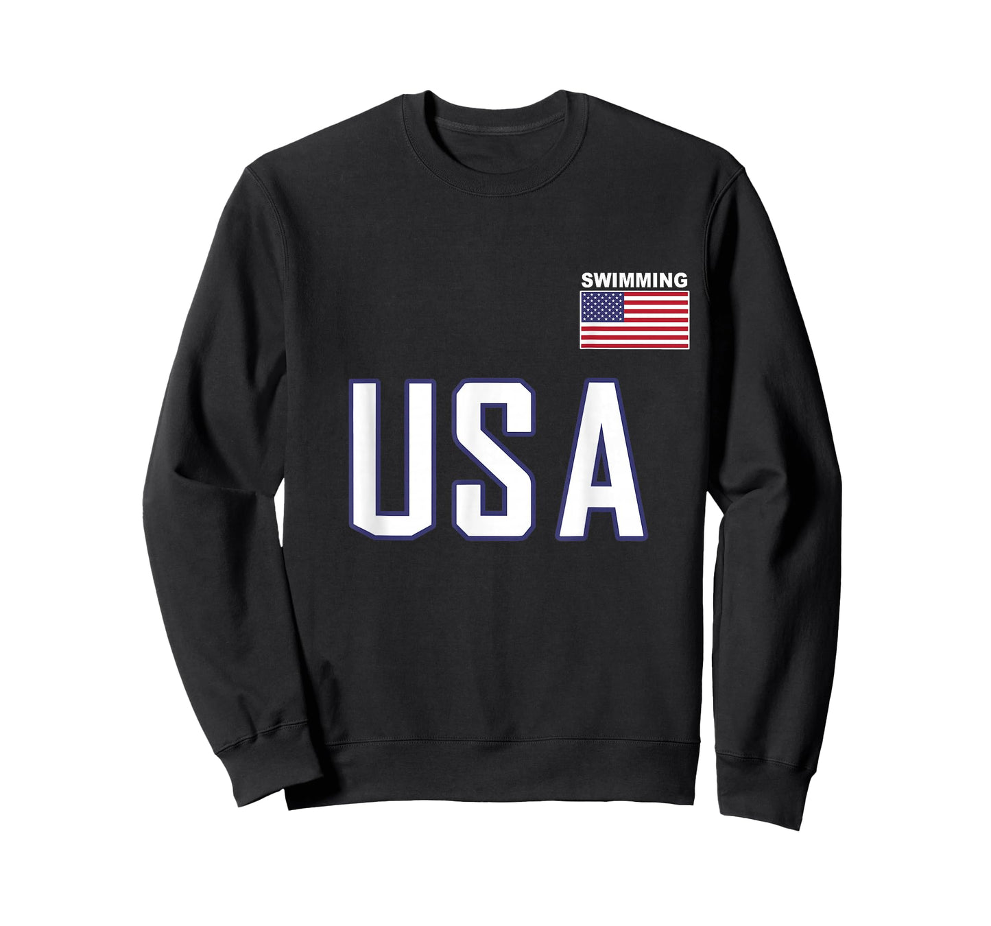 USA Flag Swim Swimming Sport Practice Equipment Men Women T-Shirt