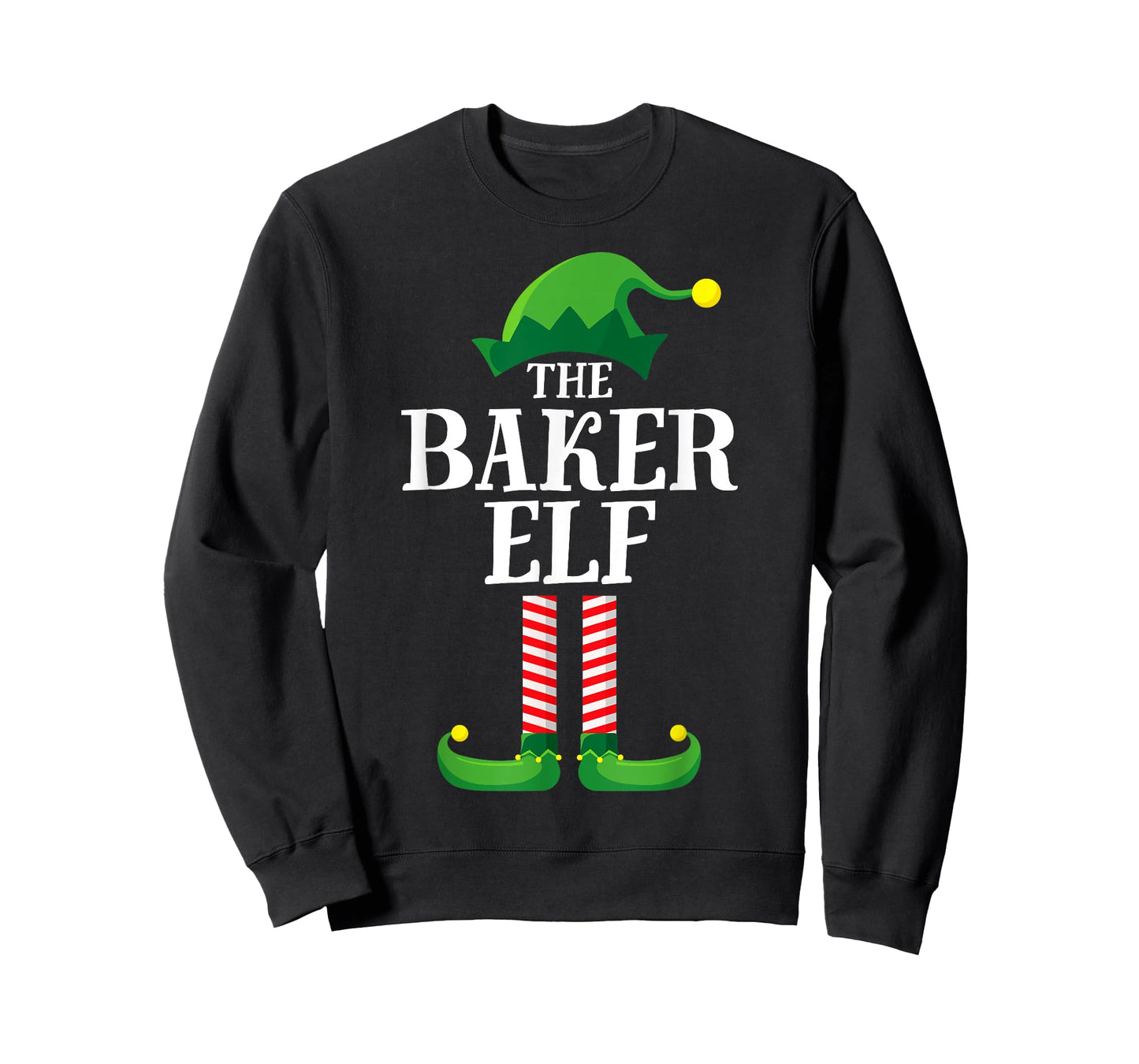 Baker Elf Matching Family Group Christmas Party Pyjamas T-Shirt