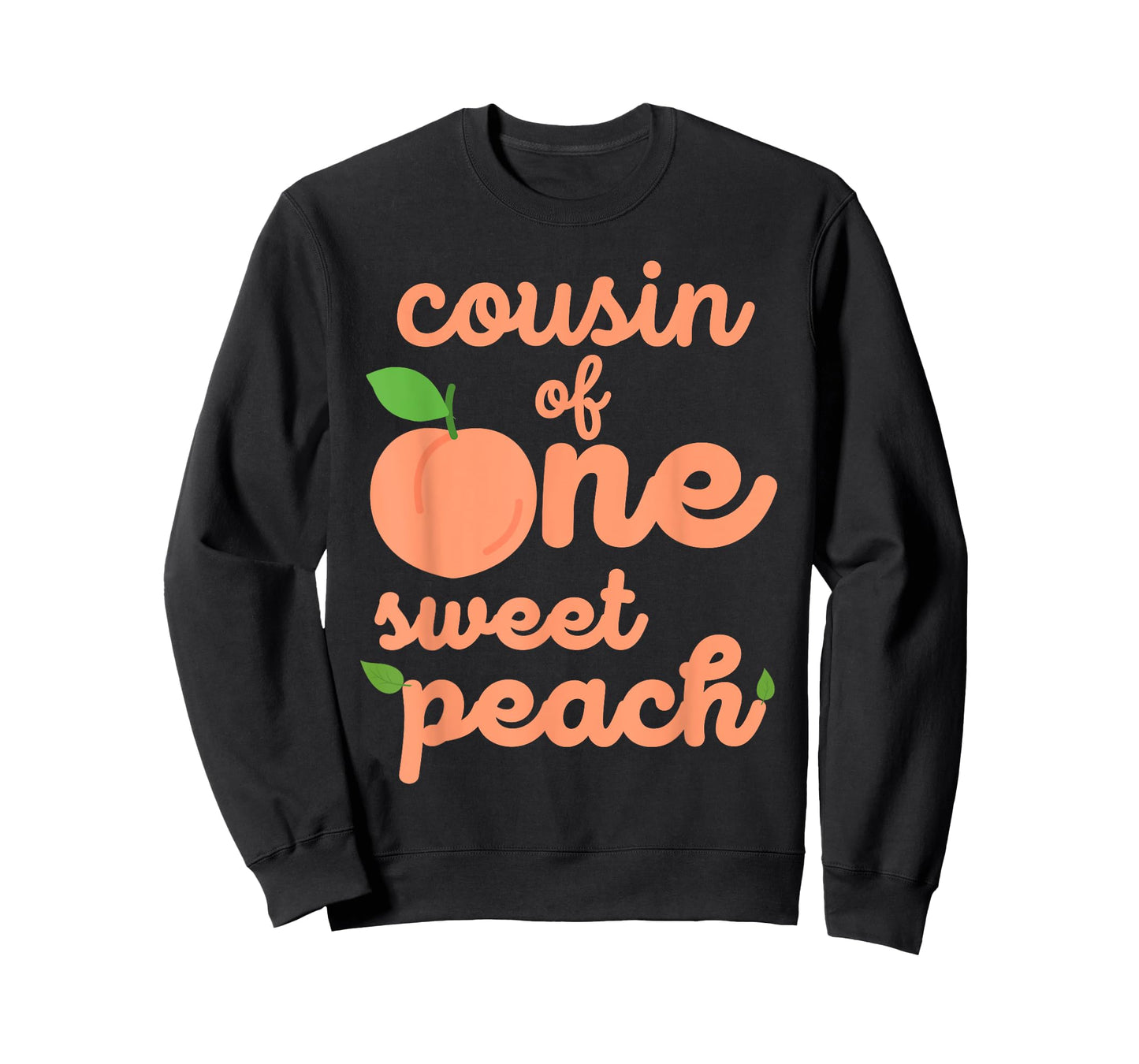 Cousin First Birthday One Sweet Peach Bday Family Matching T-Shirt