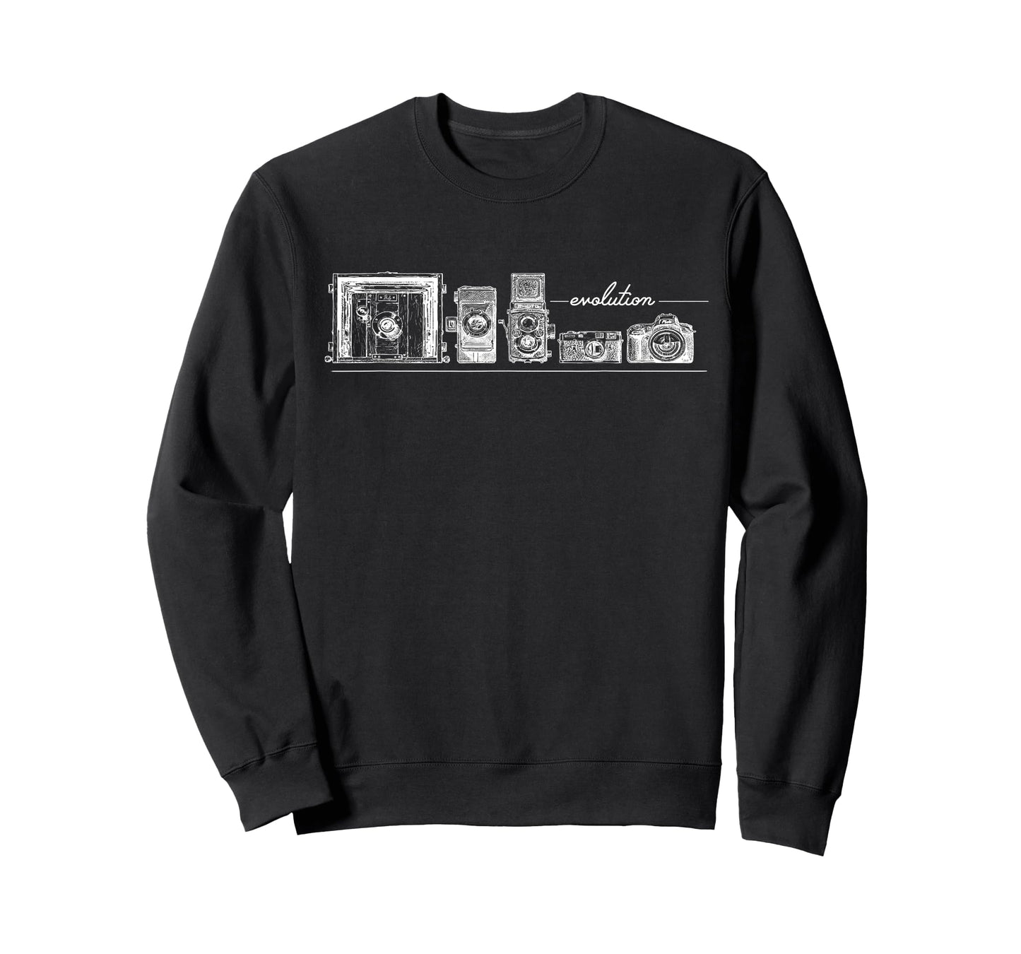Funny Photography Shirt, Camera Evolution T Shirt Men Women T-Shirt