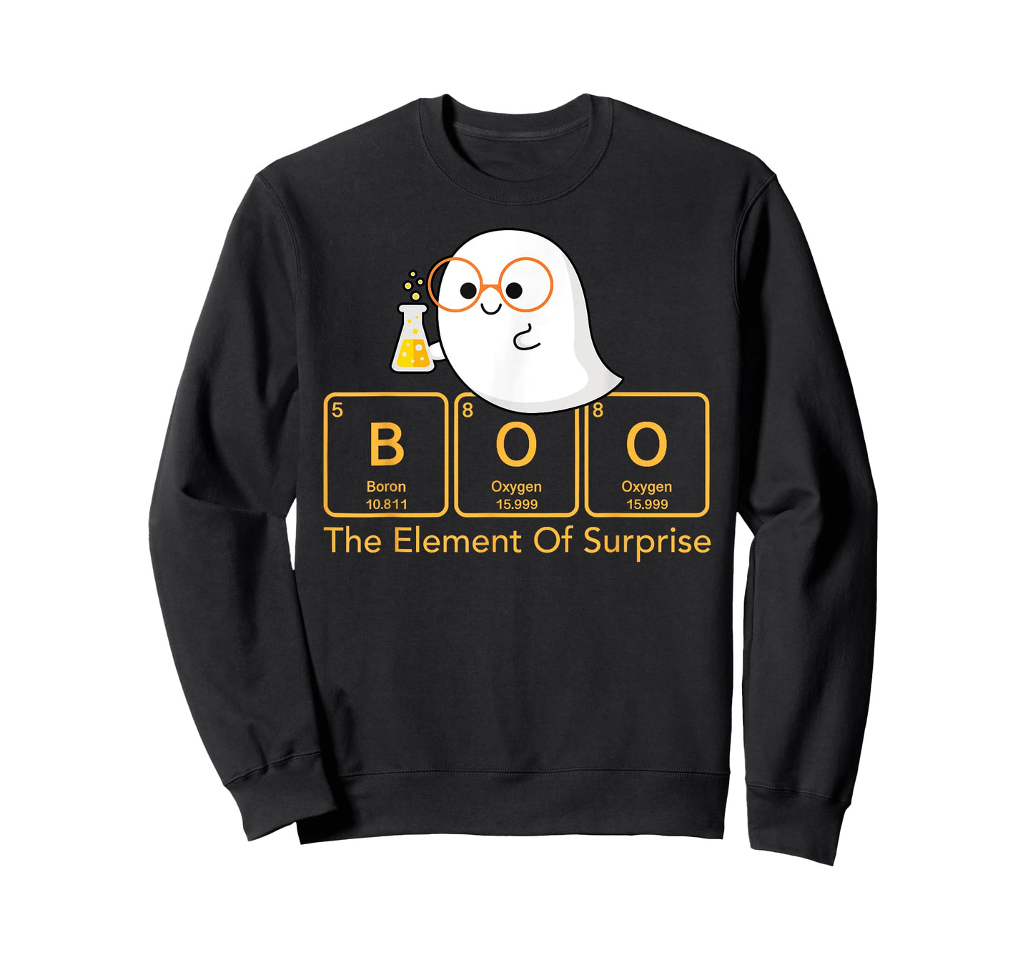 Chemistry Boo The Element of Surprise Cute Chemist Halloween T-Shirt