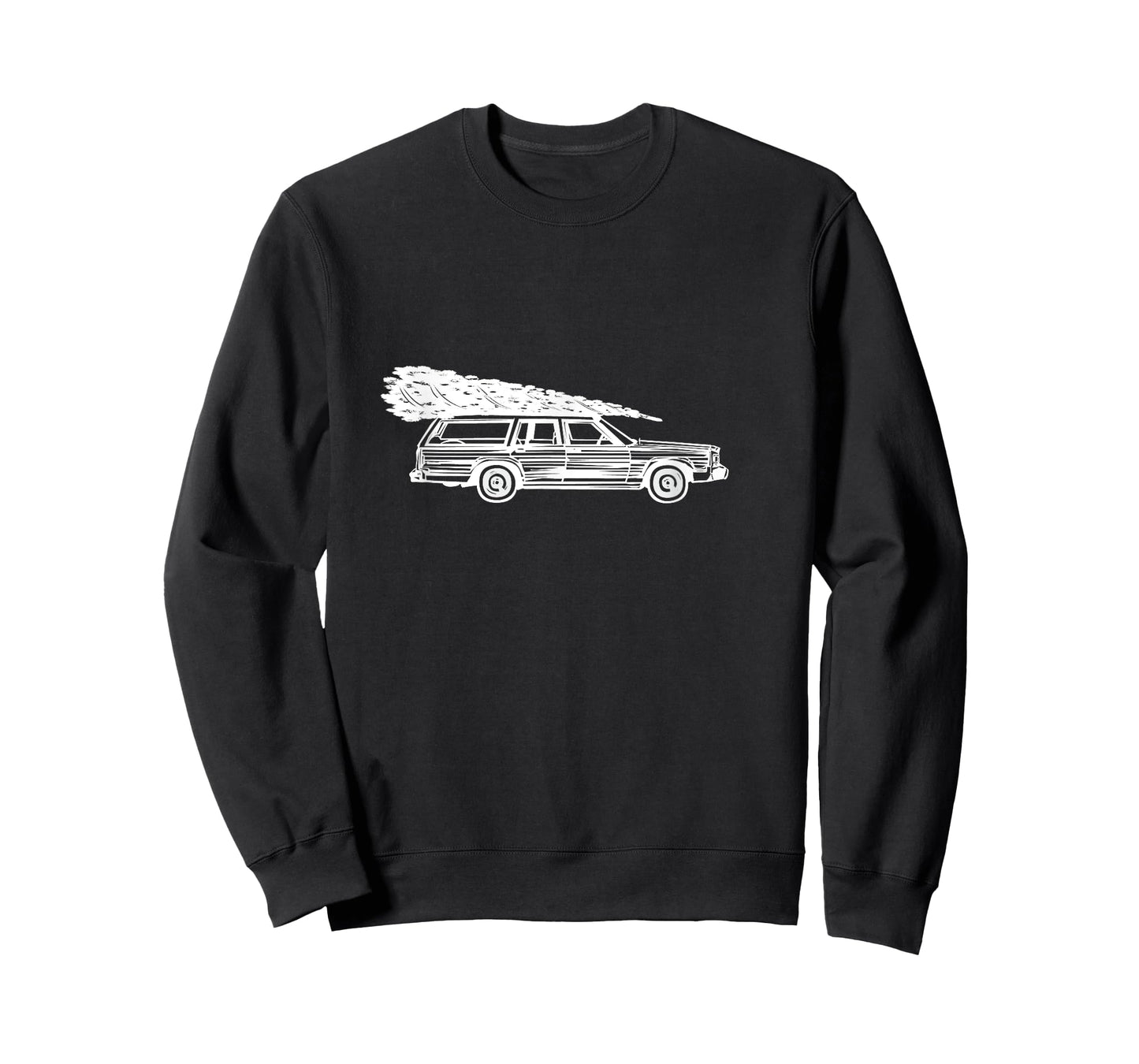 Fun Christmas Tree on Car Gift Design for Men, Women, Kids T-Shirt