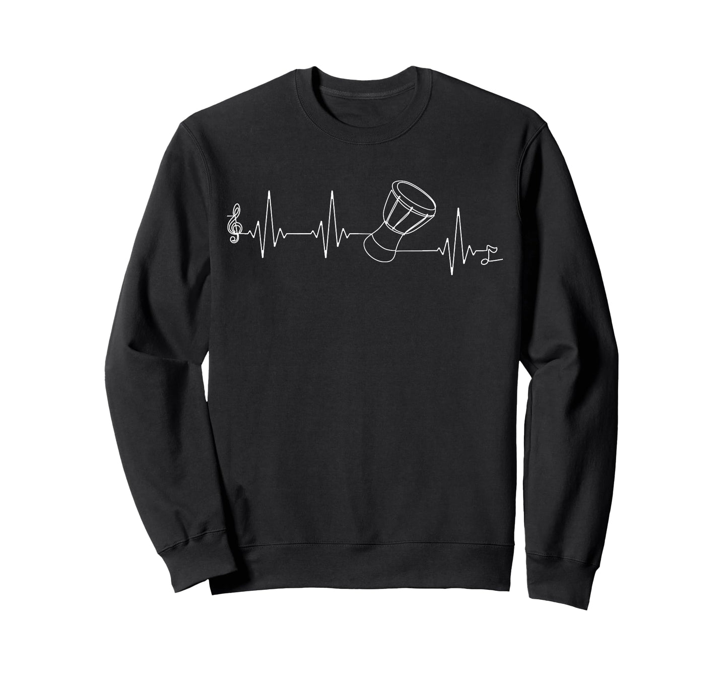 Djembe Drum Player Heartbeat Single Line for African Drum T-Shirt