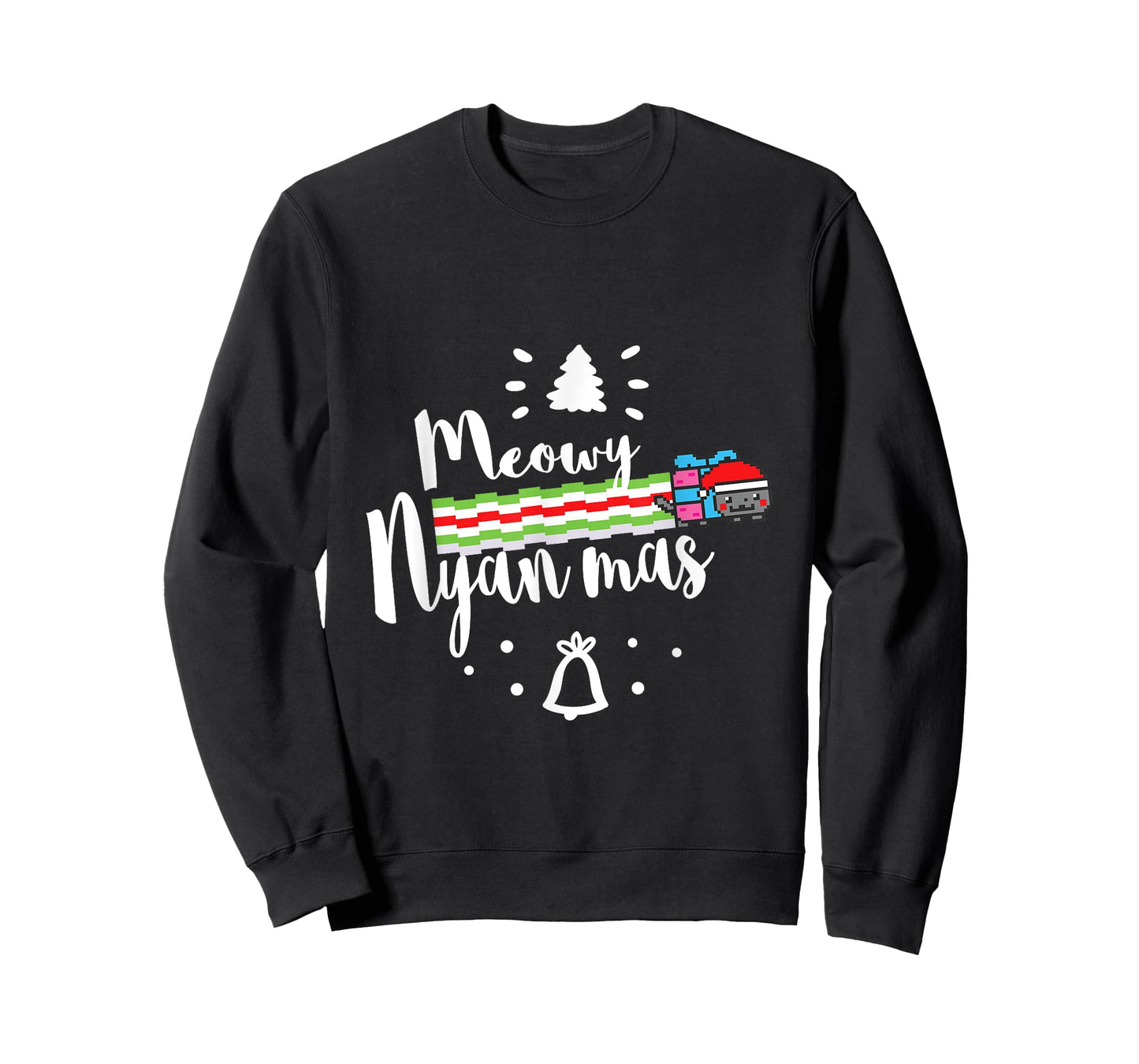 Meowy Nyan Mas - Christmas Nyan Cat Men Women Kids T-Shirt
