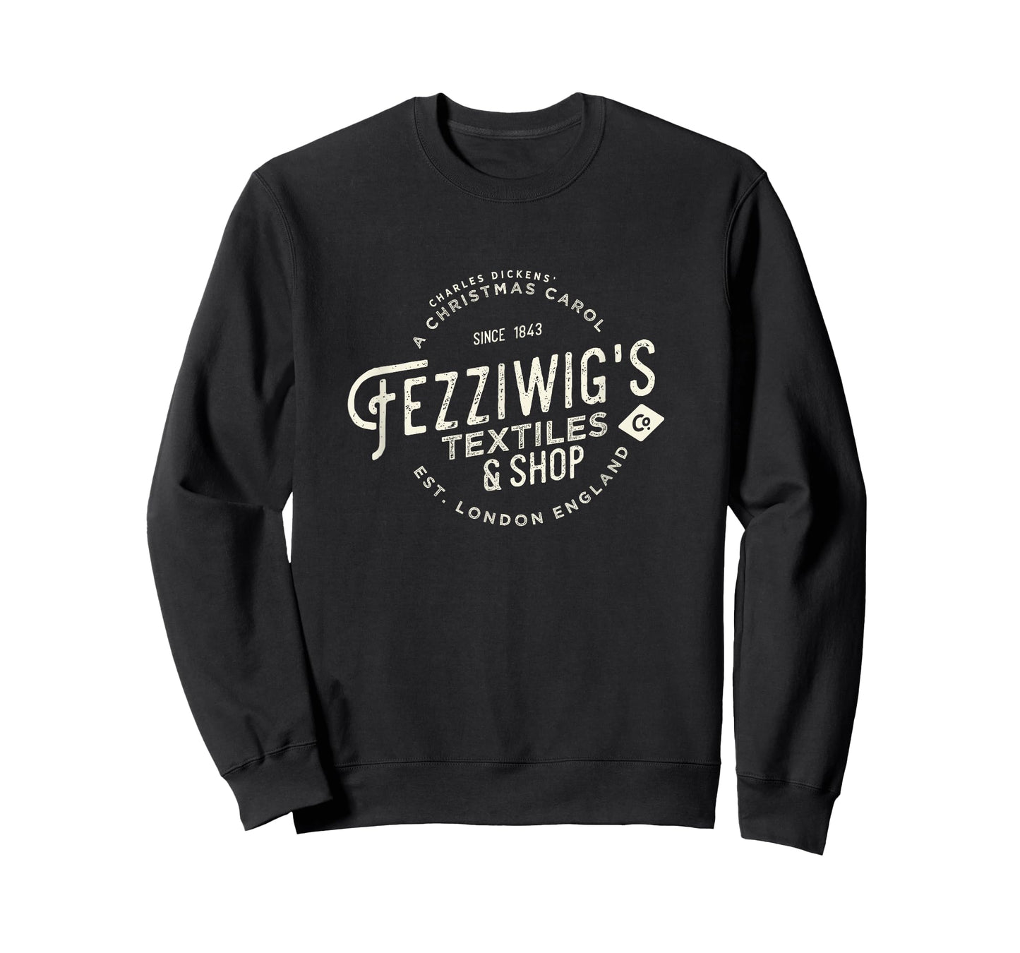 Christmas Carol, Fezziwigs, Scrooge, Holiday Design T-Shirt