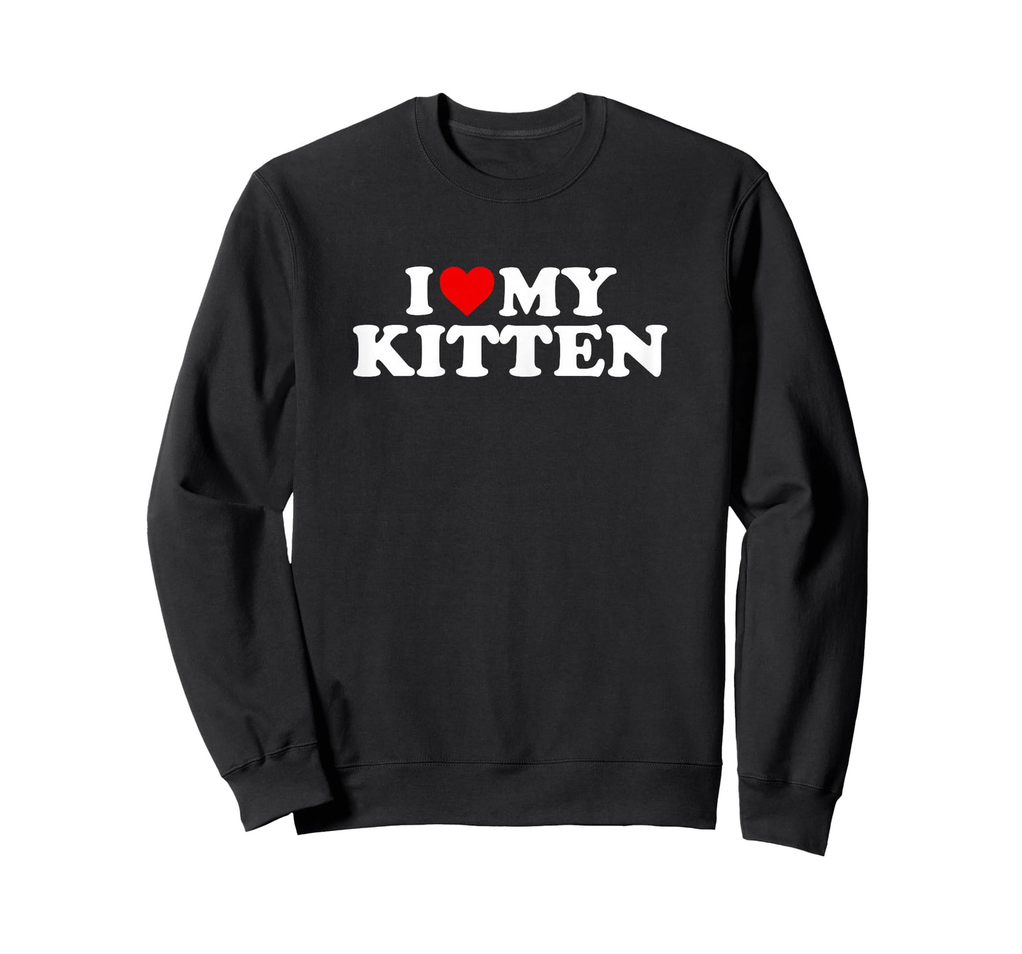 I Love My Kitten Design - Heart My Kitty Cat T-Shirt