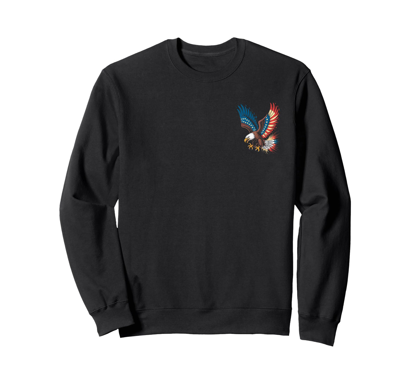 Bald Eagle Wings American Flag 4th July Art T-Shirt