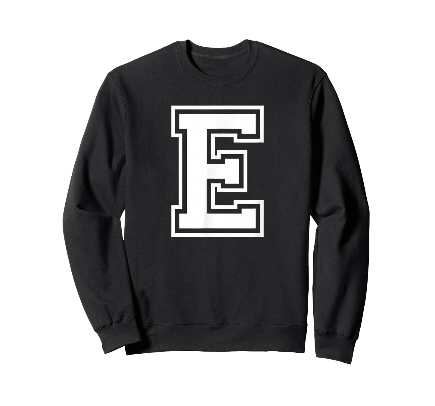 Letter E Name Initial Varsity Alphabet Monogram T-Shirt