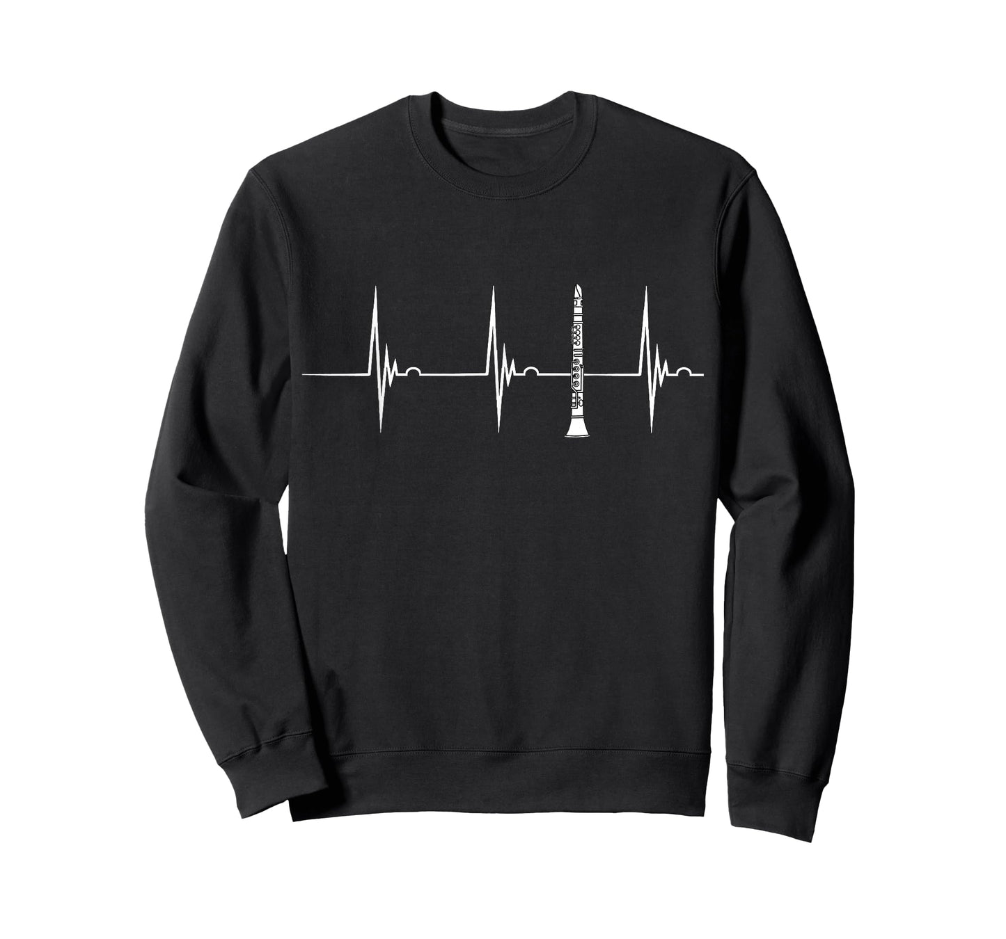 Clarinet Heartbeat EKG Pulseline Woodwinds Clarinetist T-Shirt