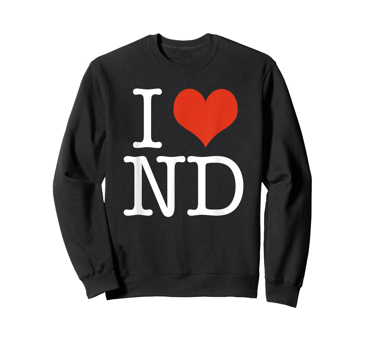 I Love ND North Dakota USA American T-Shirt