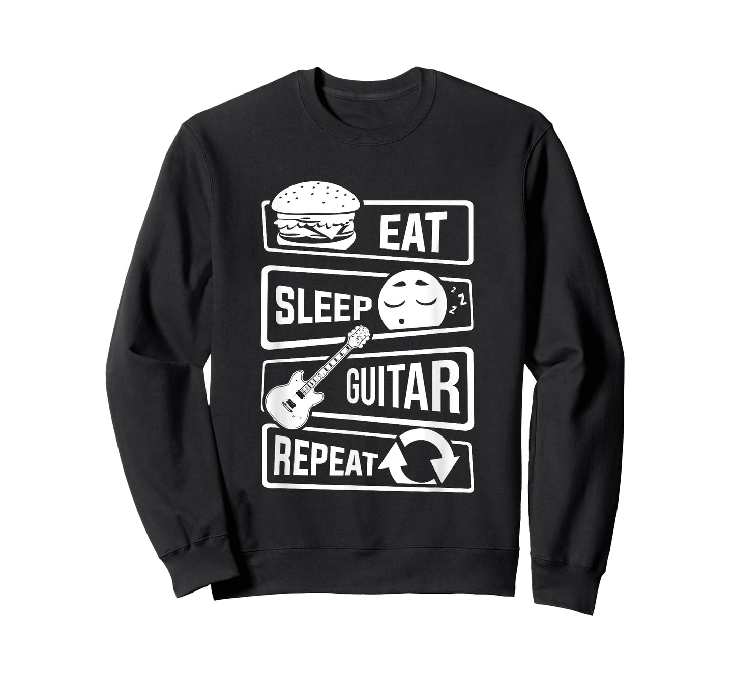 Eat Sleep Guitar Repeat - Guitarist Gift For Guitar Lovers T-Shirt