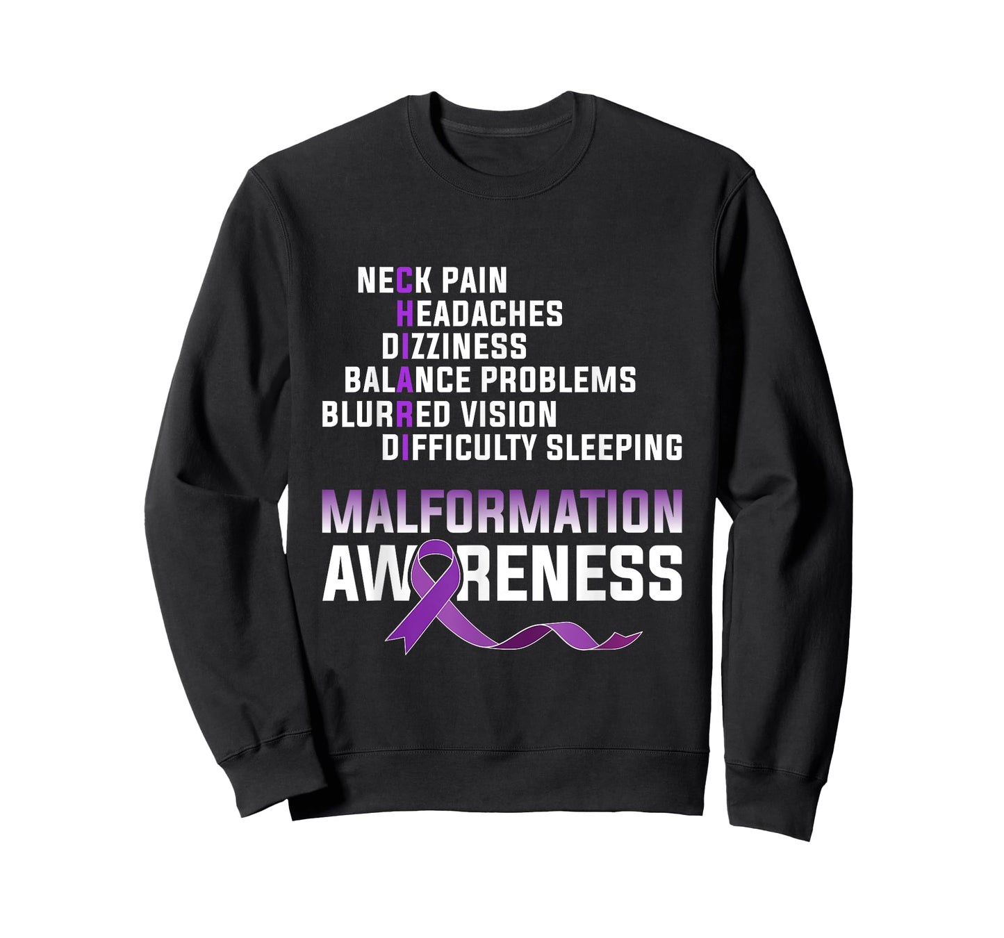 Arnold Chiari Malformation Warrior Med Survivor Awareness T-Shirt