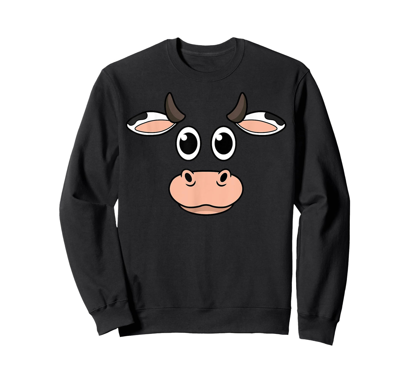 Cow Head Halloween Costume Farm Animal Farmer Farming Cattle T-Shirt
