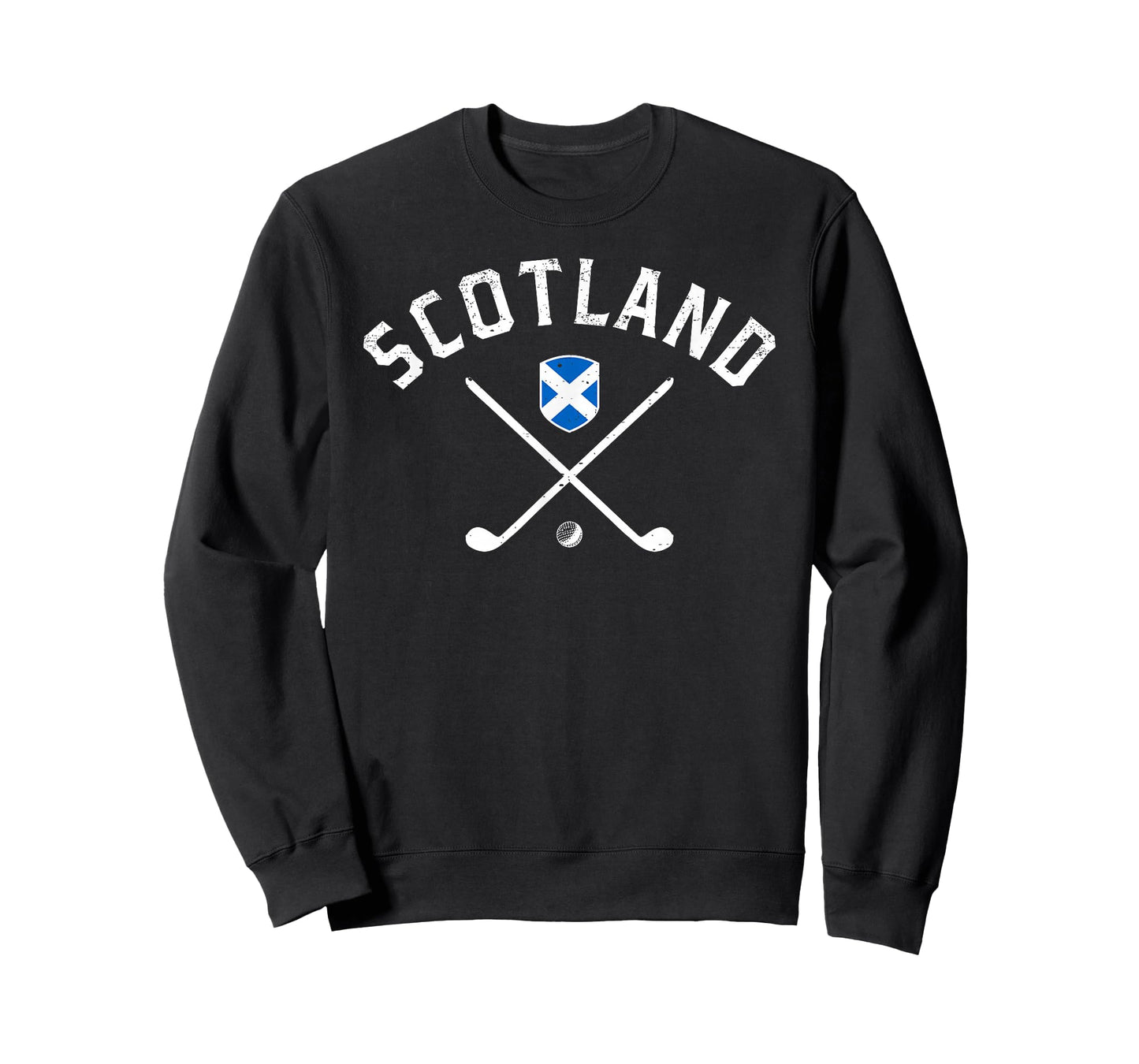 Scotland Golf T-Shirt - Scottish Flag Golf Tee T-Shirt