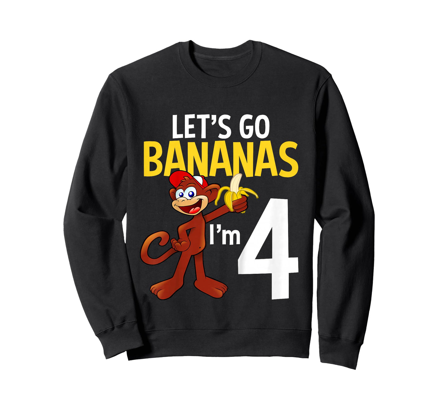 4 Year Old Monkey Birthday Party Zoo Animal Theme 4th Gift T-Shirt