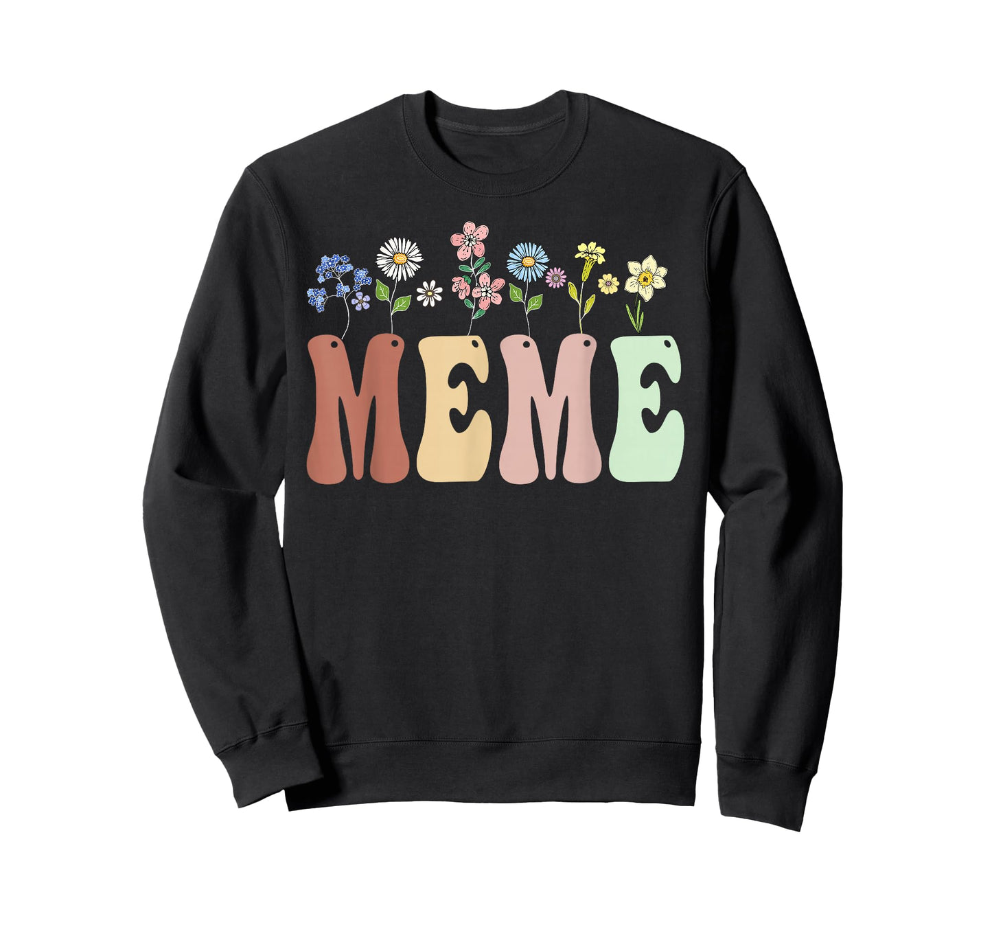 Meme Gifts Women Wildflower Floral Design Meme T-Shirt