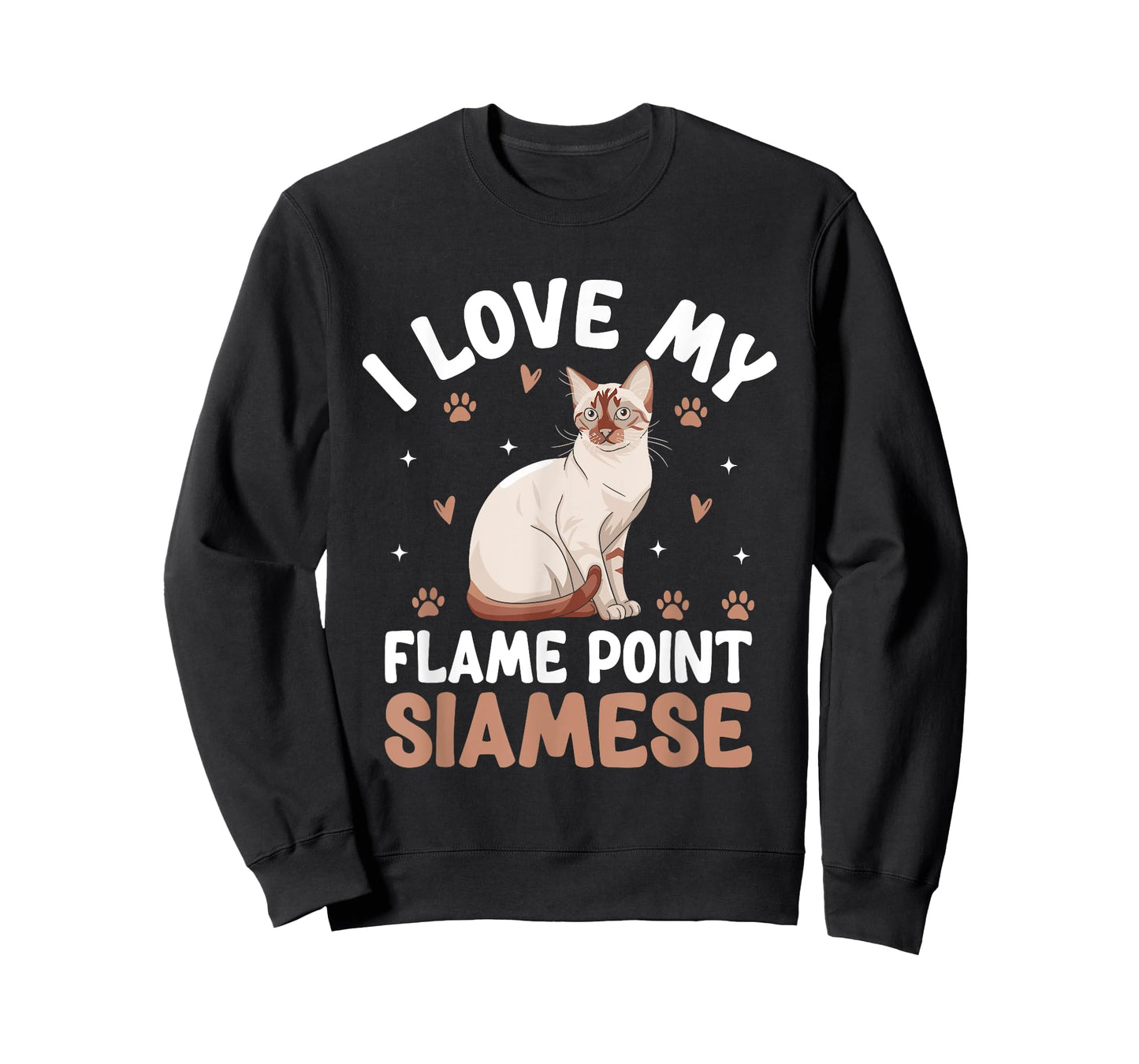 I Love My Flame Point Siamese Meezer T-Shirt