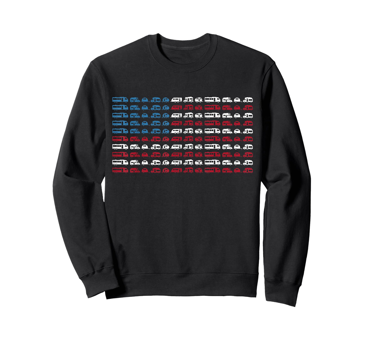 Motorhome RV Campervan July 4th American Flag T-Shirt