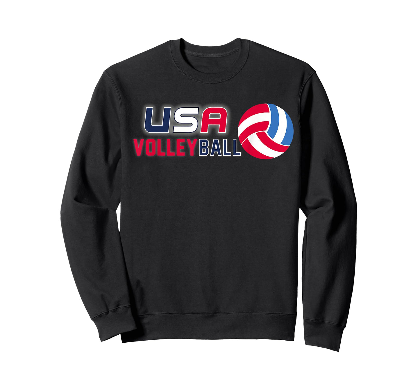 USA Flag Volleyball Men's and Women's Volleyball Shirt T-Shirt