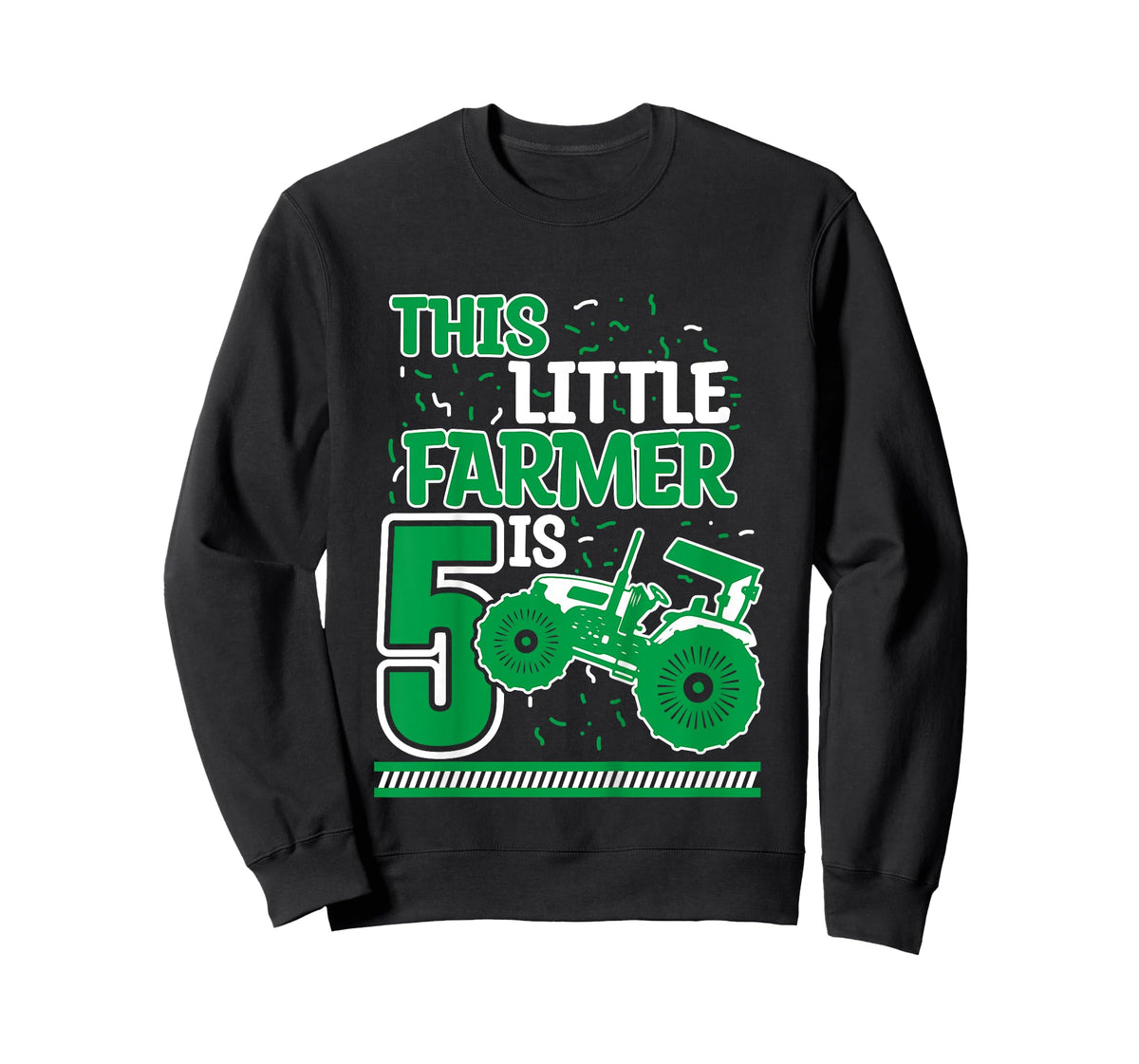 Kids 5 Years Old Boy Tractor Little Farmer 5th Birthday Kids T-Shirt