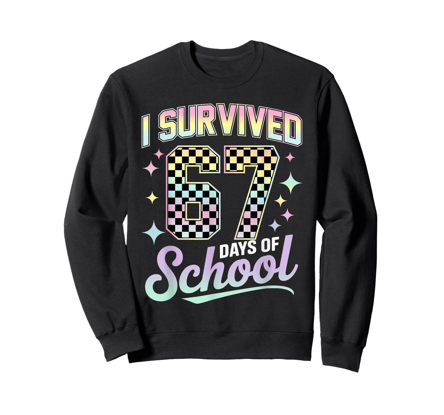 I Survived 67 Days of School Meme Funny Student Teacher T-Shirt