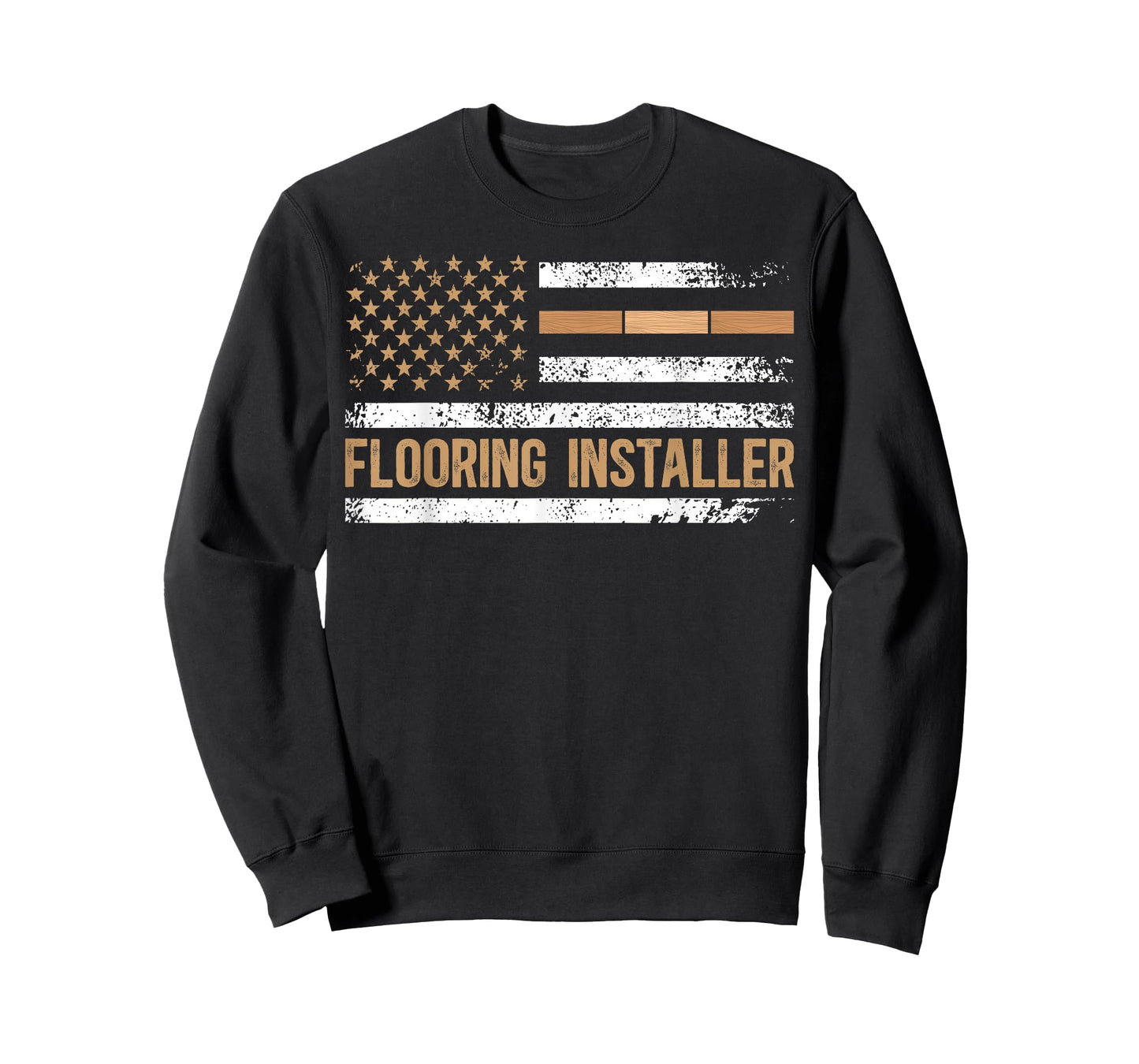 Flooring Installer American Flag Floor Installer T-Shirt for Women Men