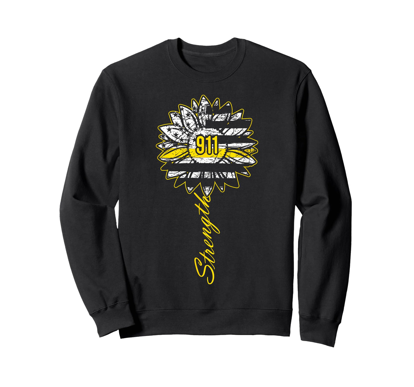 911 Dispatcher Strength - USA Flag Emergency Call Responder T-Shirt