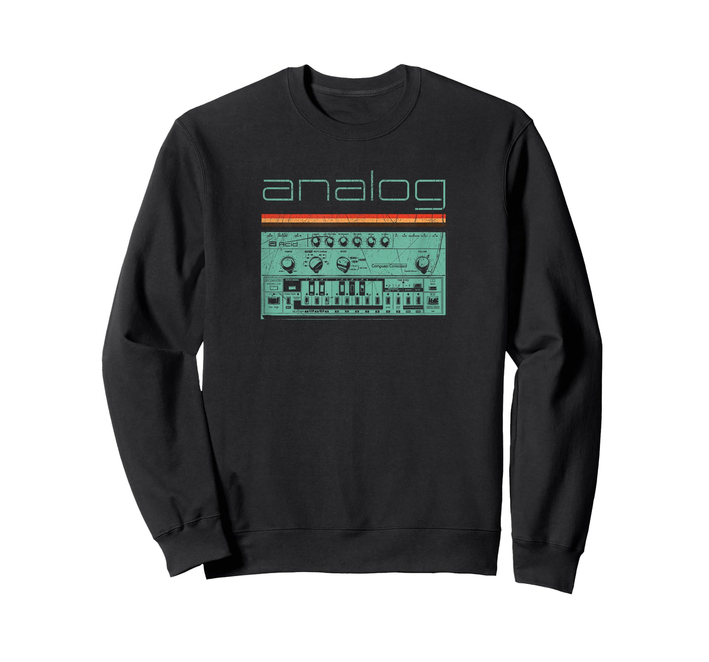 Analog Vintage Synthesizer T-Shirt - Acid Nerd Synth 80s T-Shirt