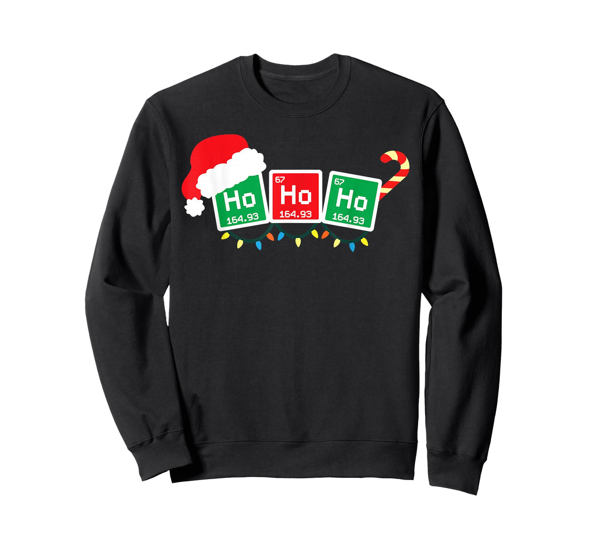 Ho Ho Ho Periodic Table Shirt Chemist Physics Christmas Gift T-Shirt