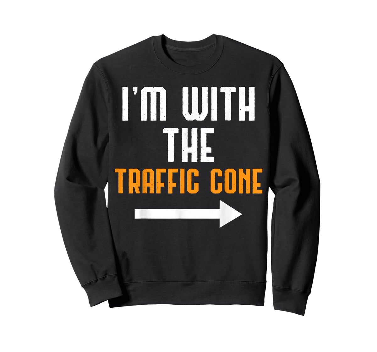 I'm with The Traffic Cone Costume Funny Halloween Couple T-Shirt