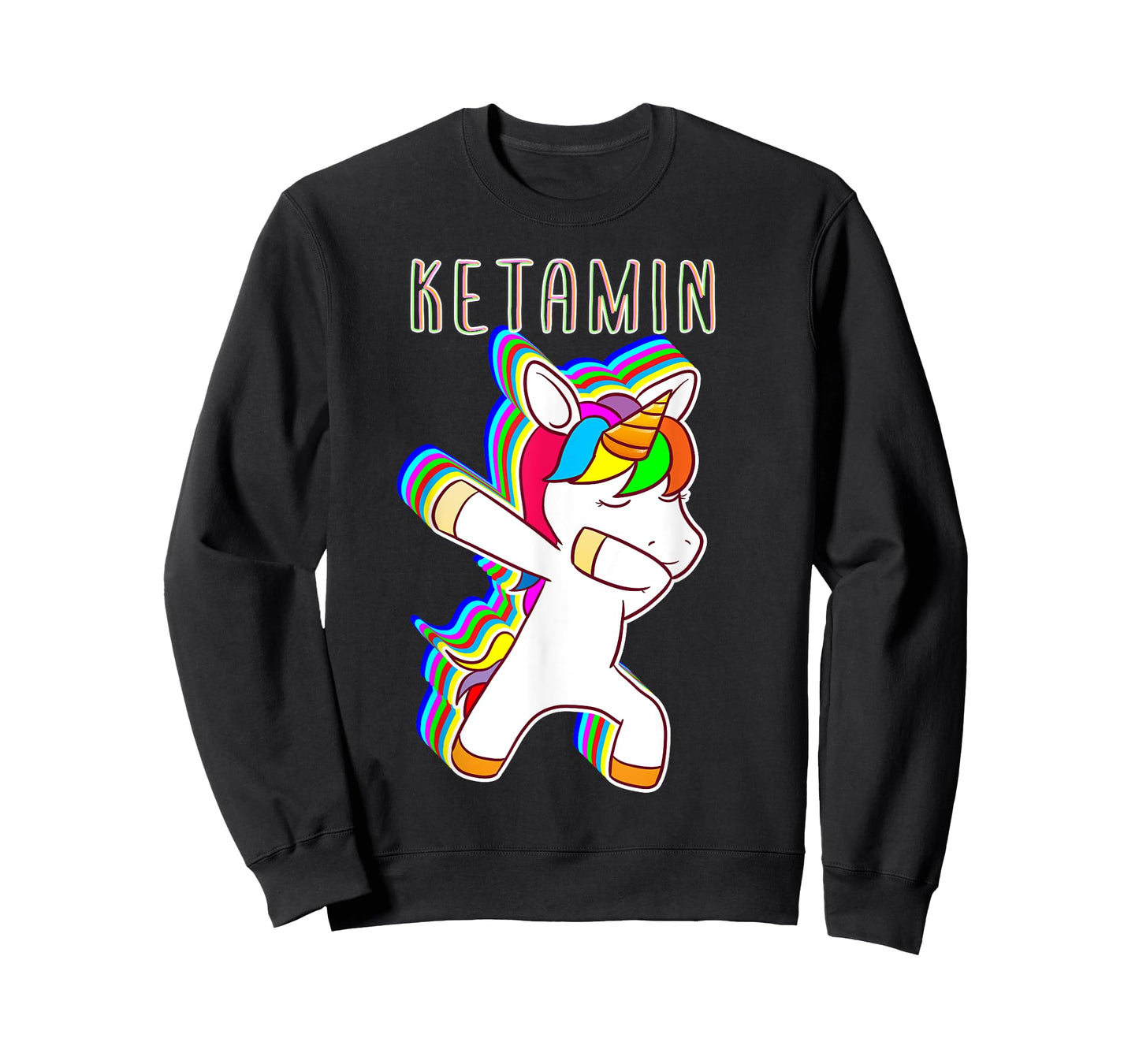 Ketamin Dabbing Unicorn Keta Unicorn Techno Rave T-Shirt