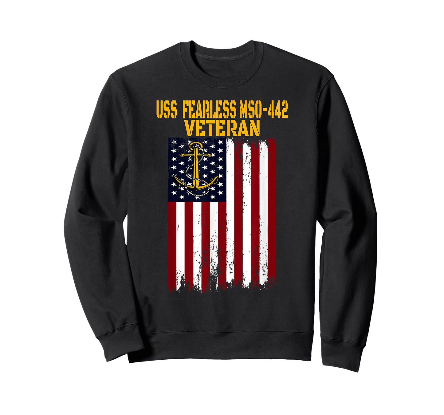 USS Fearless MSO-442 Minesweeper Warship Veterans Day T-Shirt