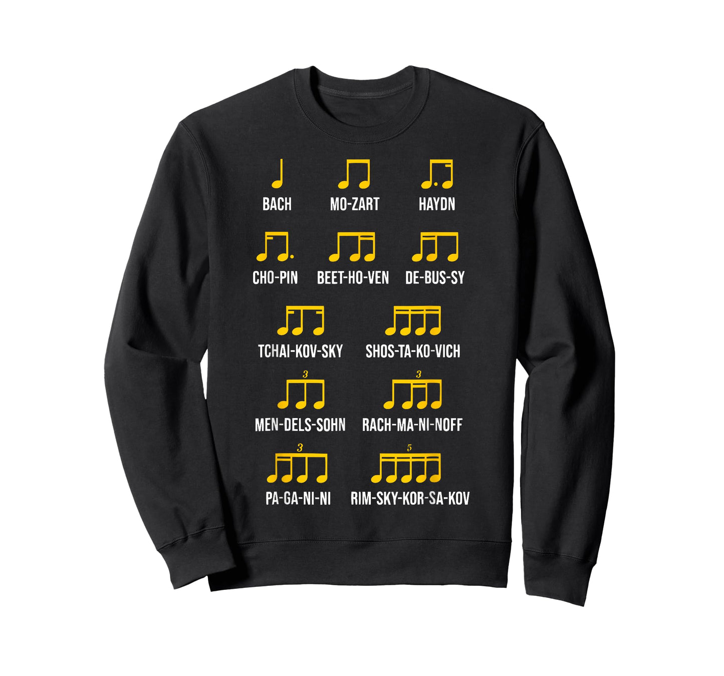 Composer Rhythm Music - Bach Mozart Beethoven Chopin T-Shirt
